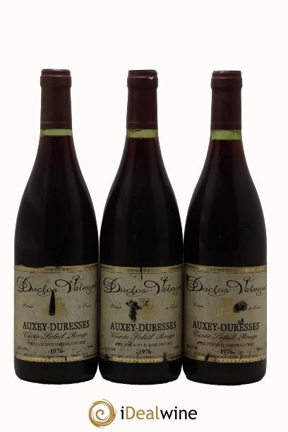 Auxey-Duresses Cuvée Soleil Rouge Duclos Valmont 1976 - Posten von 3 Flaschen - 0