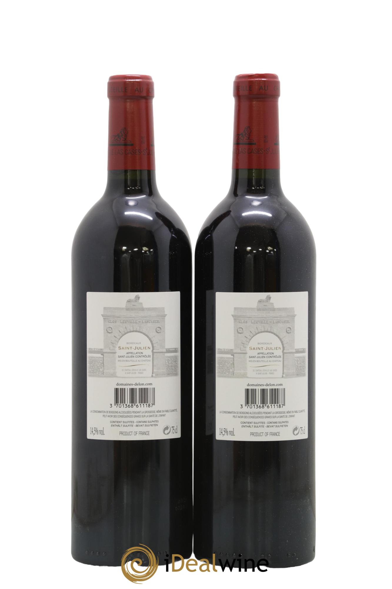 Château Léoville Las Cases 2ème Grand Cru Classé 2018 - Lot of 2 bottles - 1