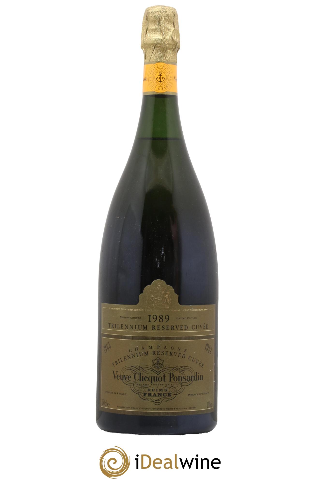 Champagne Trilennium Reserved Cuvée Maison Veuve Clicquot 1989 - Lot de 1 magnum - 0