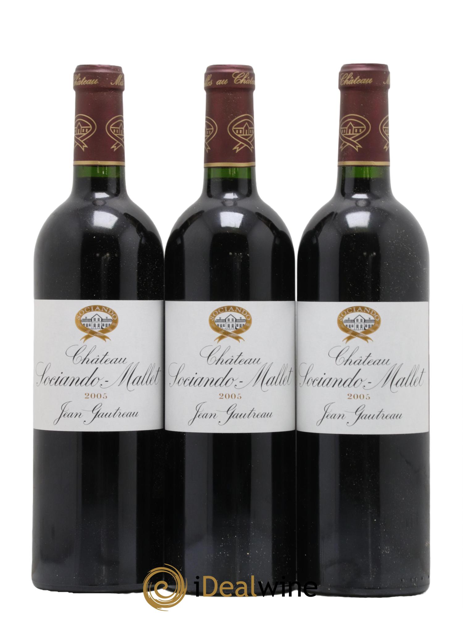 Château Sociando Mallet 2005 - Lot de 6 bouteilles - 2