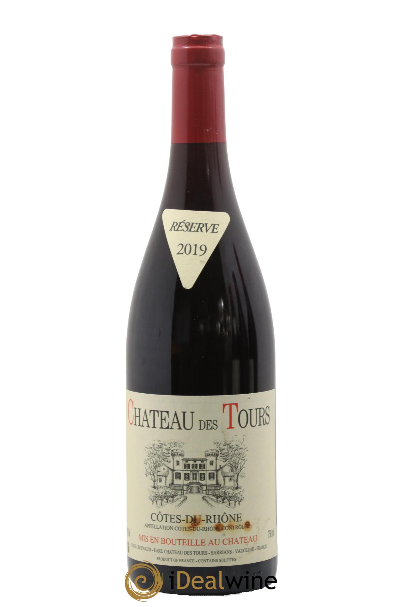 Côtes-du-Rhône Château des Tours Emmanuel Reynaud 2019 - Lot de 1 bouteille - 0