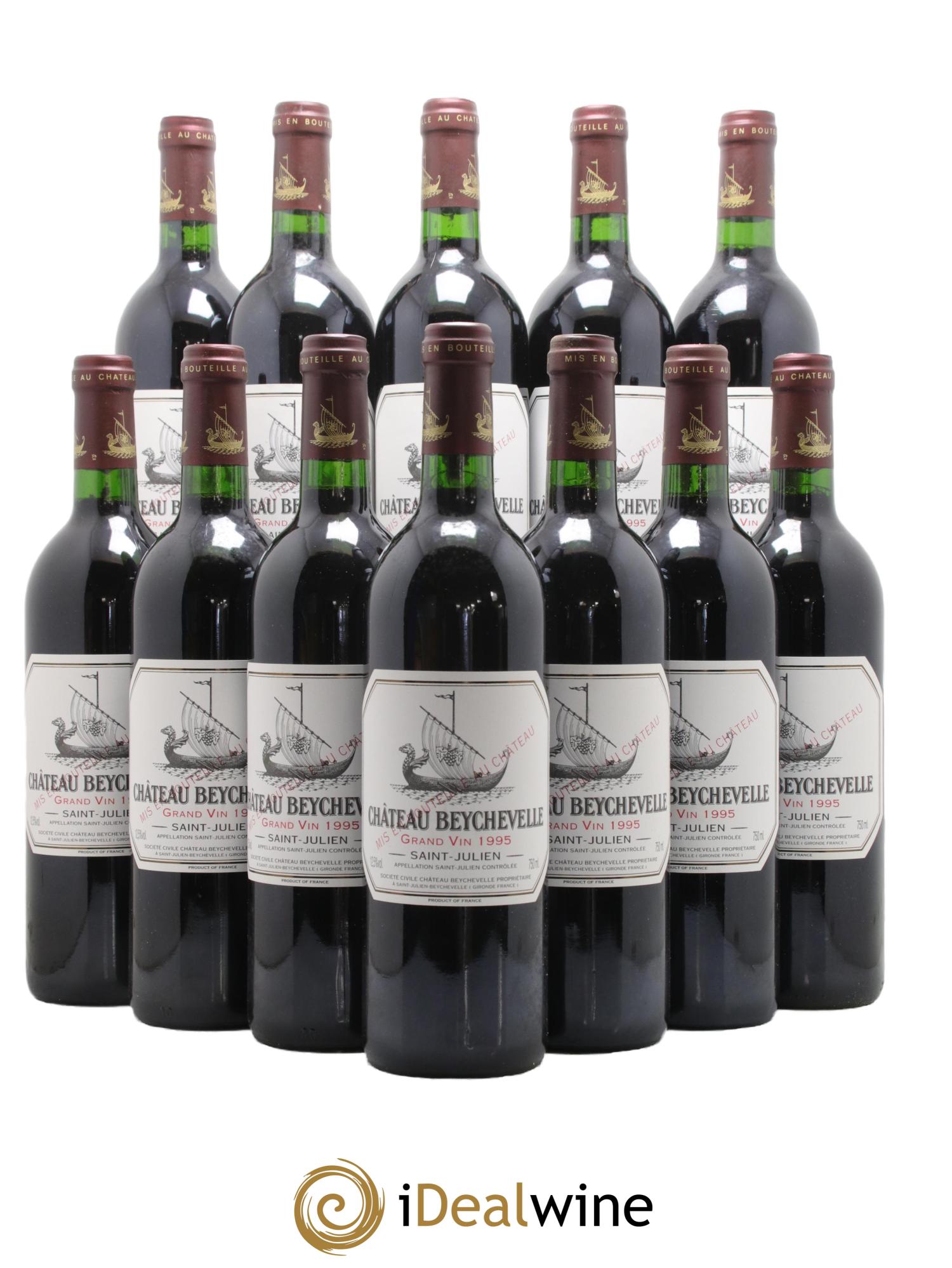 Château Beychevelle 4ème Grand Cru Classé 1995 - Lot de 12 bouteilles - 0