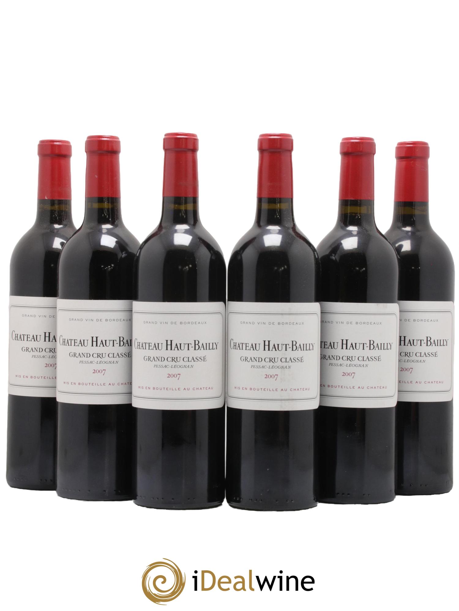 Château Haut-Bailly Cru Classé de Graves 2007 - Lot de 6 bouteilles - 0