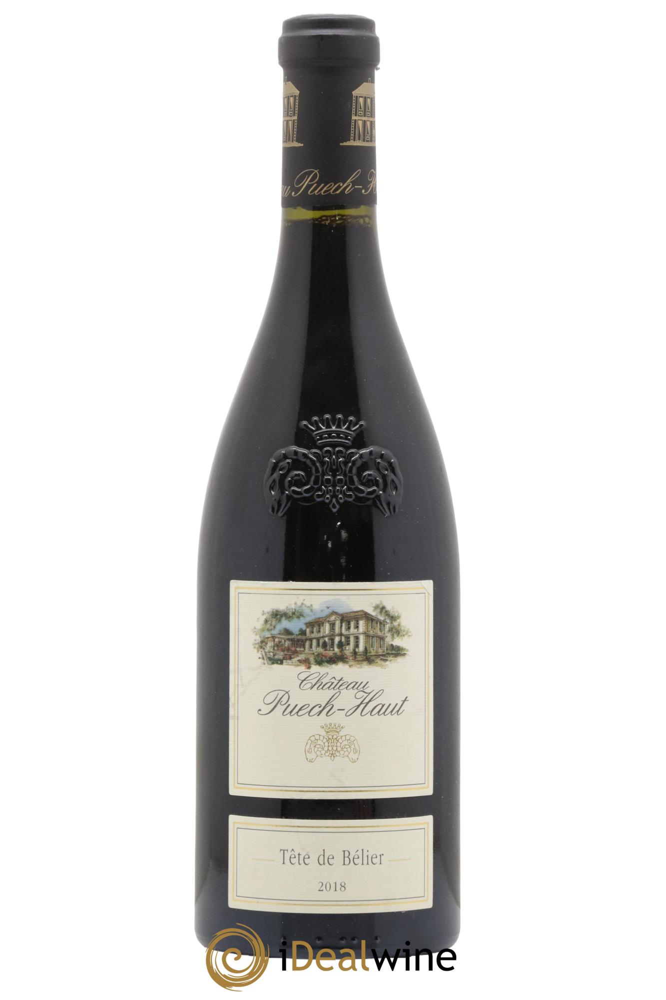 Languedoc Château Puech-Haut Tête de Bélier Gérard Bru 2018 - Lot de 1 bouteille - 0