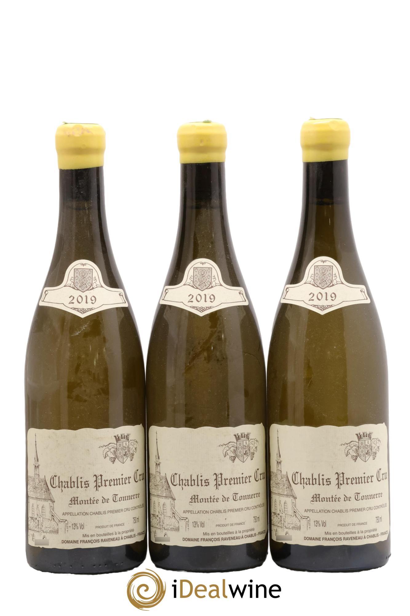 Chablis 1er Cru Montée de Tonnerre Raveneau (Domaine) 2019 - Lot of 3 bottles - 0
