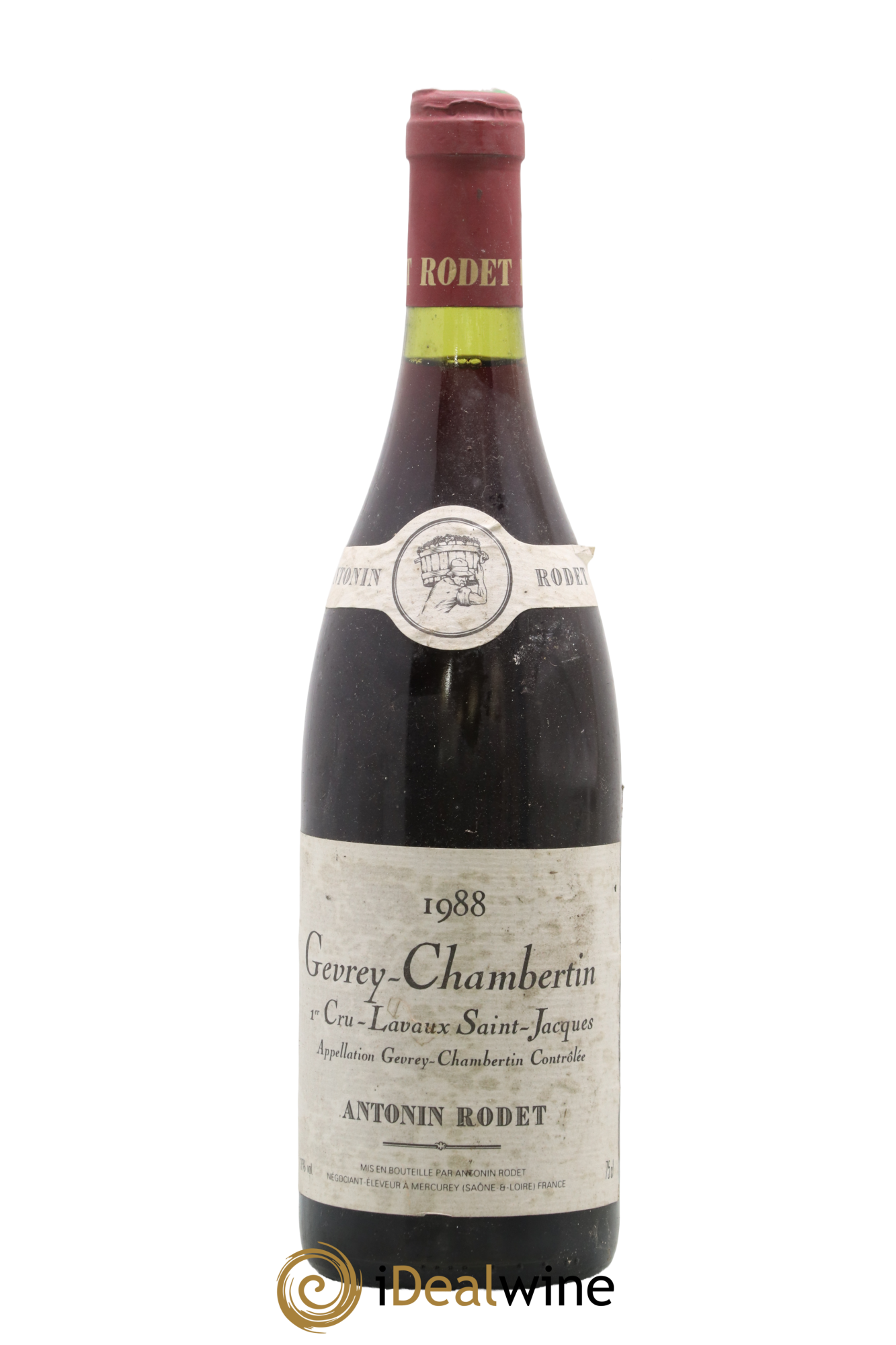 Gevrey-Chambertin 1er Cru Lavaux Saint Jacques Antonin Rodet 1988 - Lot de 1 bouteille - 0