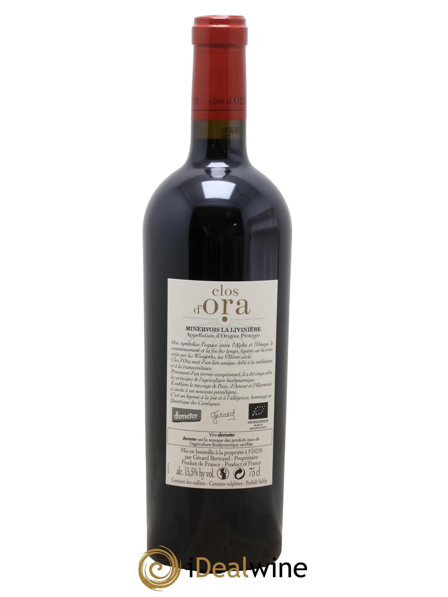 Minervois La Livinière Clos d'Ora Gérard Bertrand 2015 - Lotto di 1 bottiglia - 1