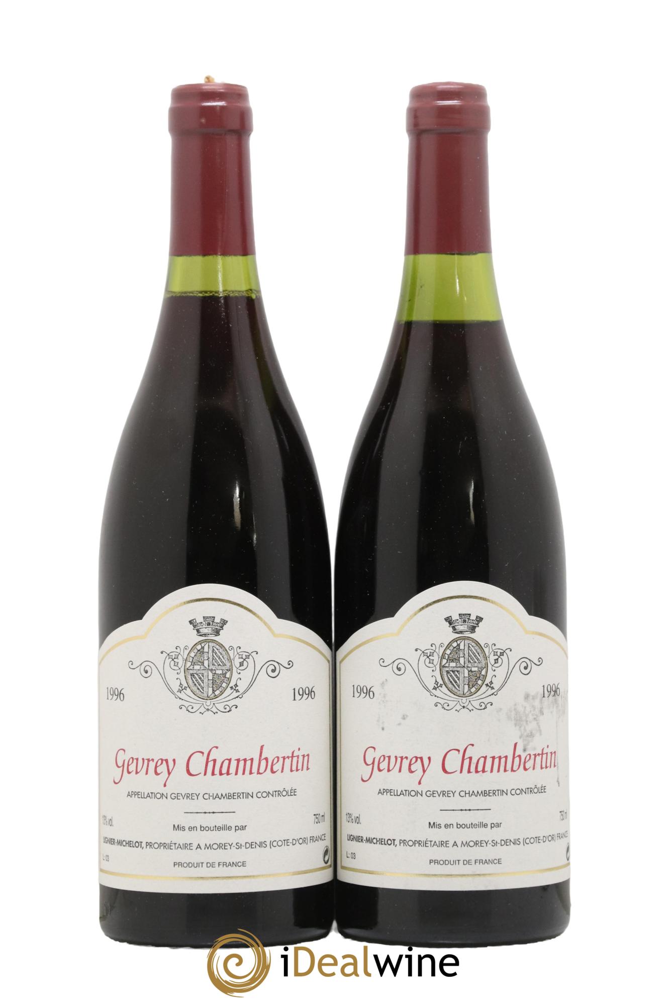 Gevrey-Chambertin Lignier Michelot 1996 - Lot de 2 bouteilles - 0