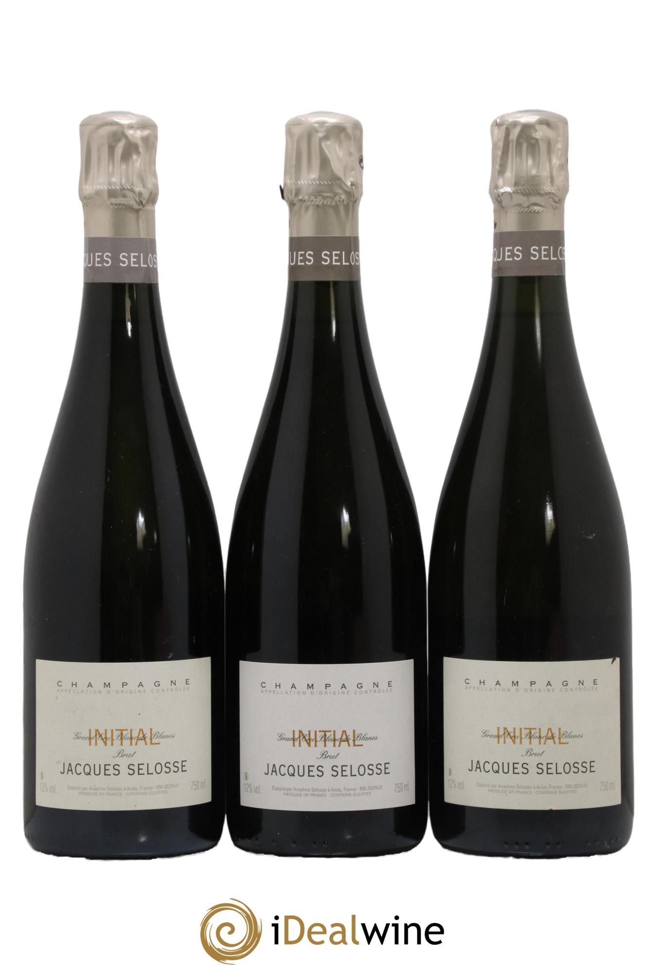 Initial Brut Jacques Selosse - Lot de 3 bouteilles - 0