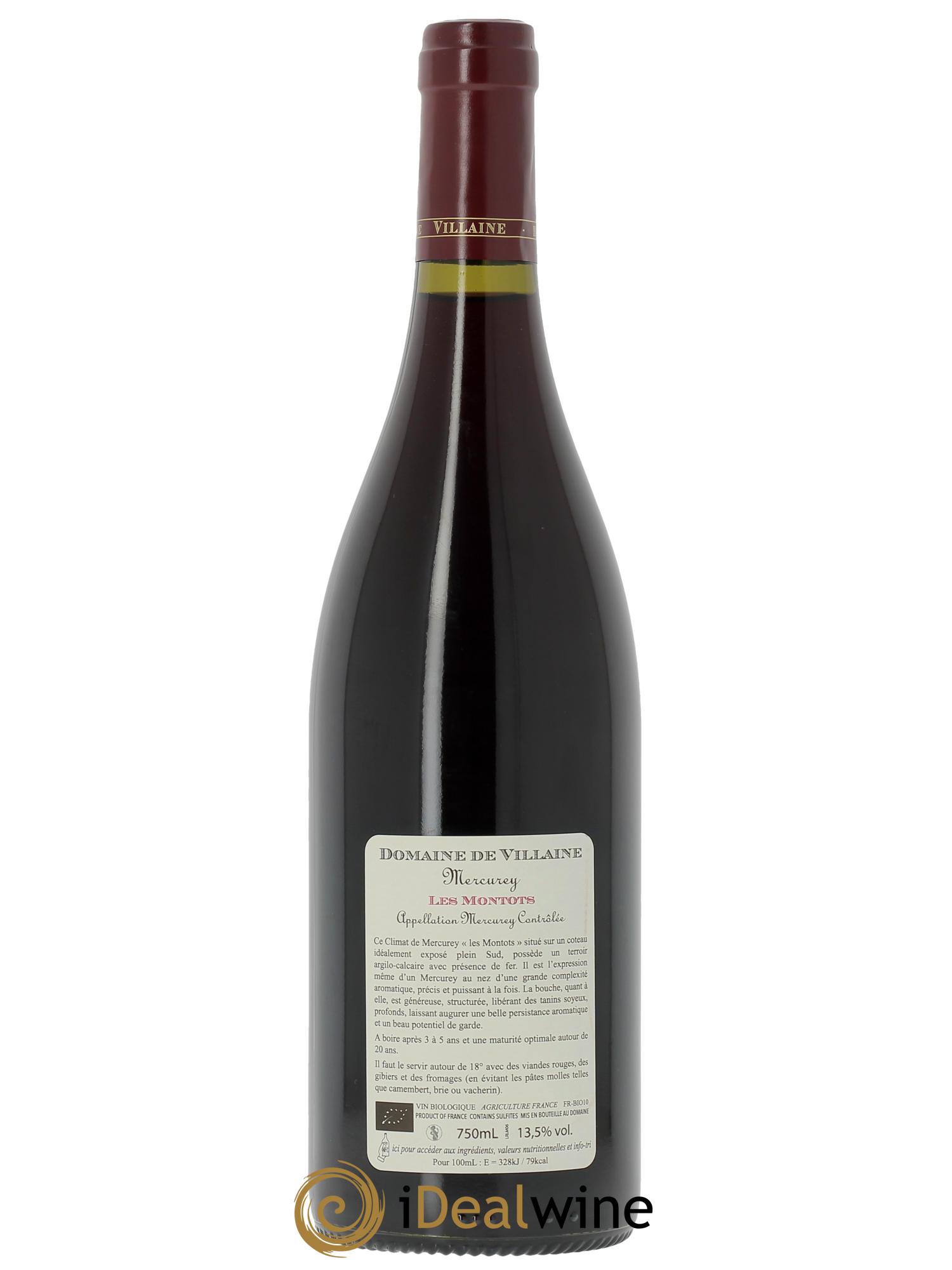 Mercurey Les Montots Domaine de Villaine  2024 - Lot de 1 bouteille - 1
