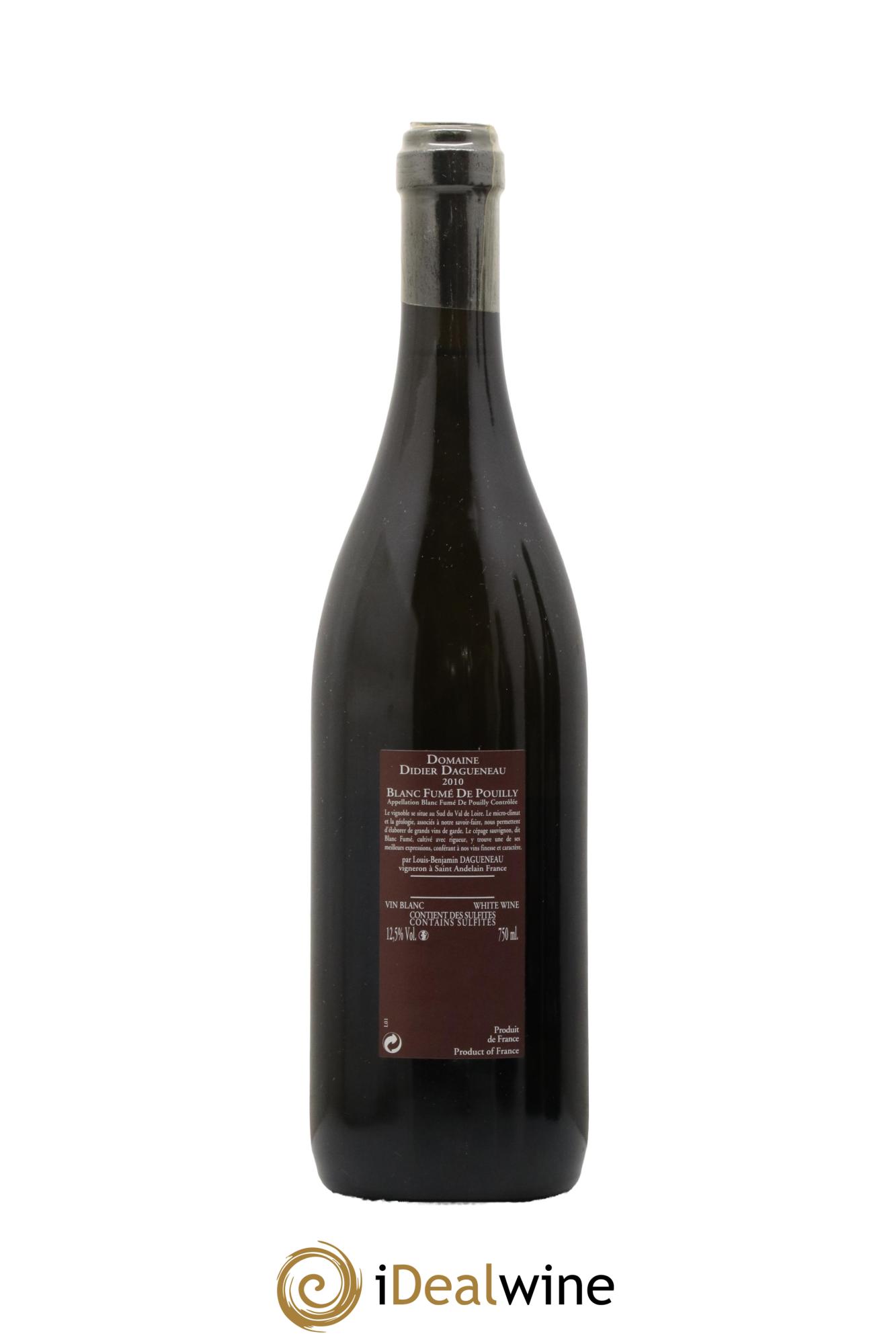 Vin de France (anciennement Pouilly-Fumé) Pur Sang Dagueneau (Domaine Didier - Louis-Benjamin) 2010 - Lot de 1 bouteille - 1