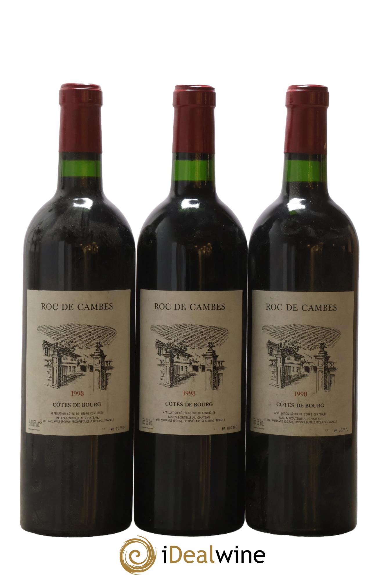 Roc de Cambes 1998 - Lot de 3 bouteilles - 0