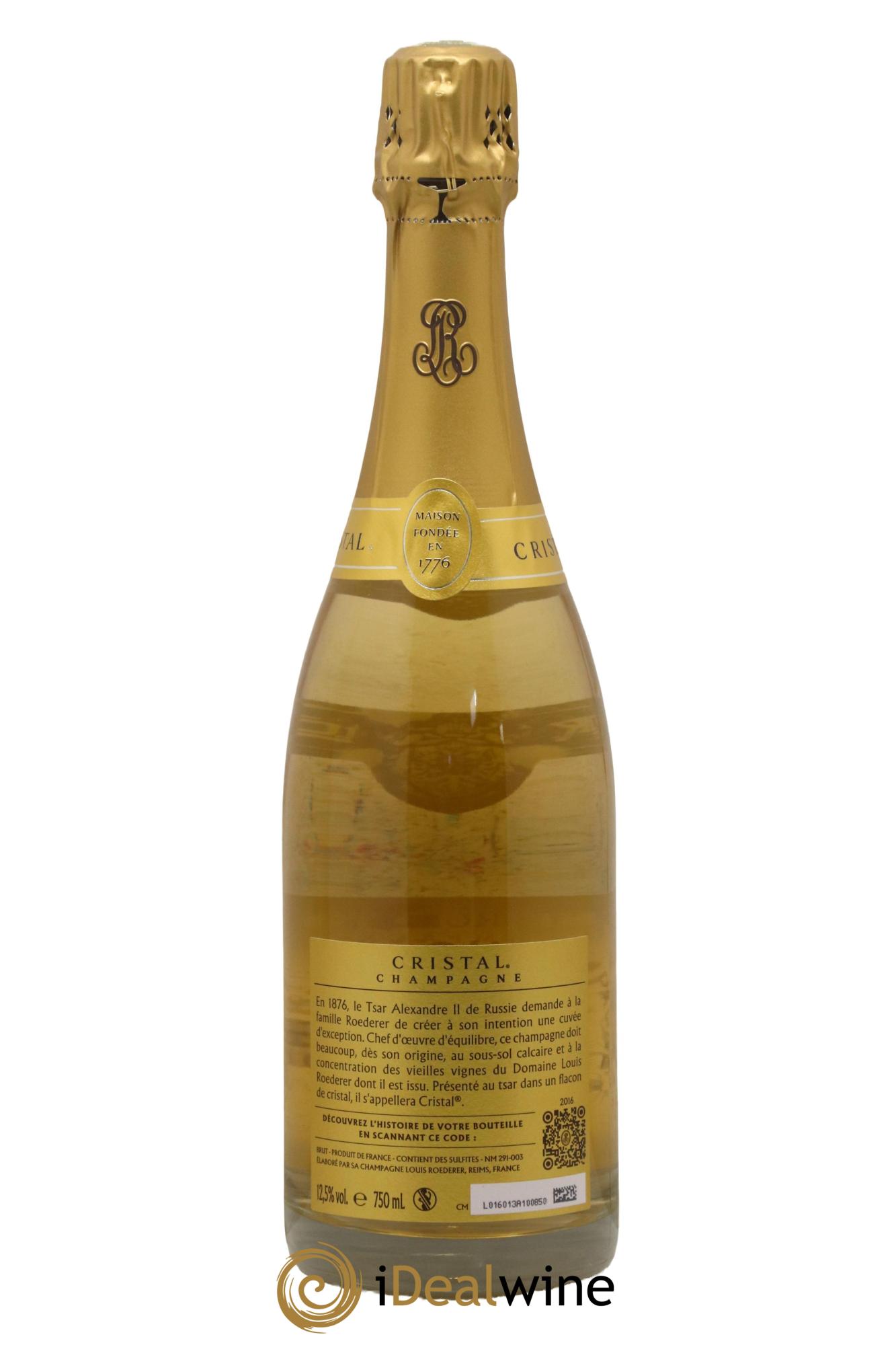 Cristal Louis Roederer 2016 - Lot of 1 bottle - 1