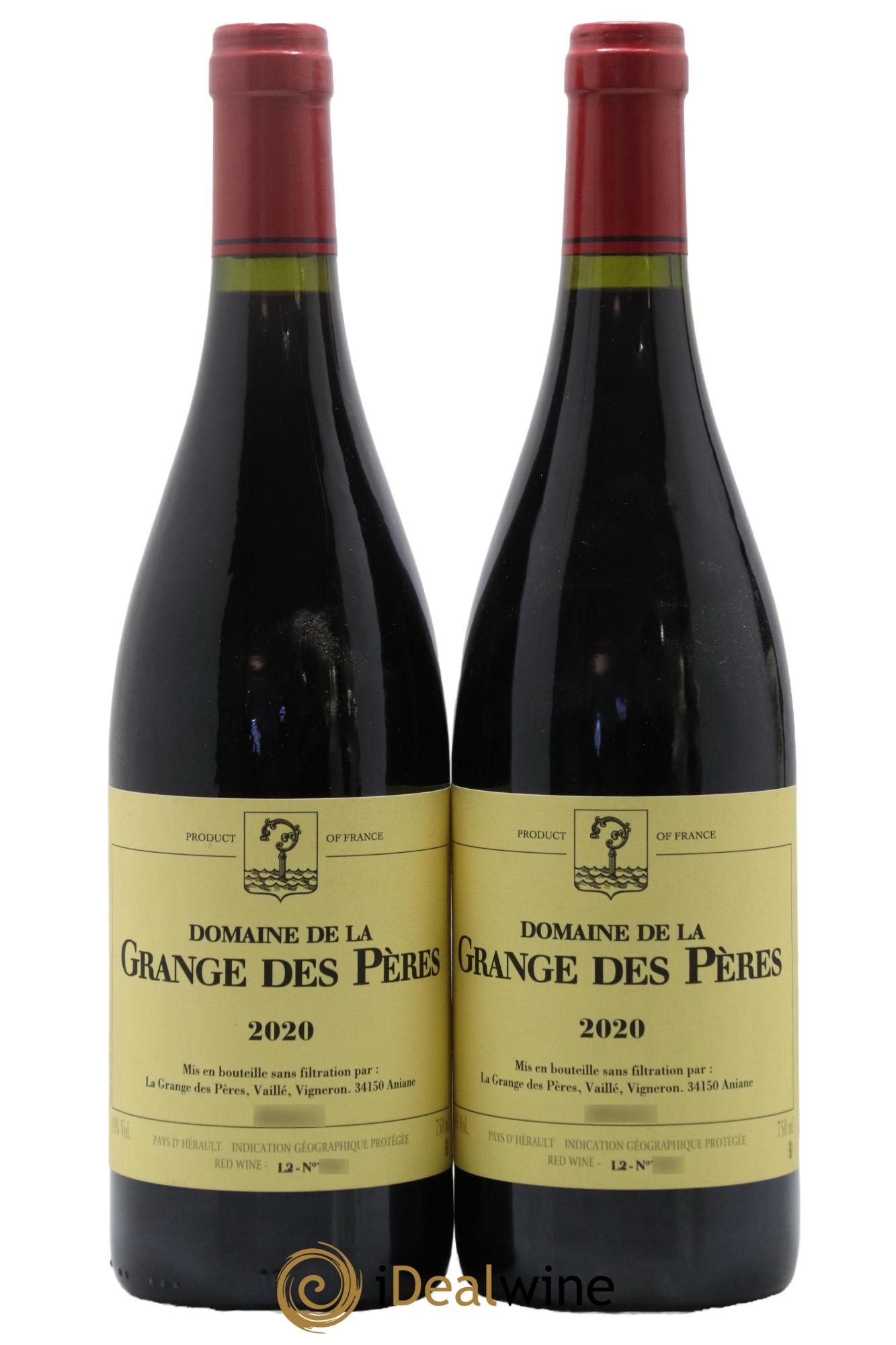 IGP Pays d'Hérault Grange des Pères Laurent Vaillé 2020 - Posten von 2 Flaschen - 0