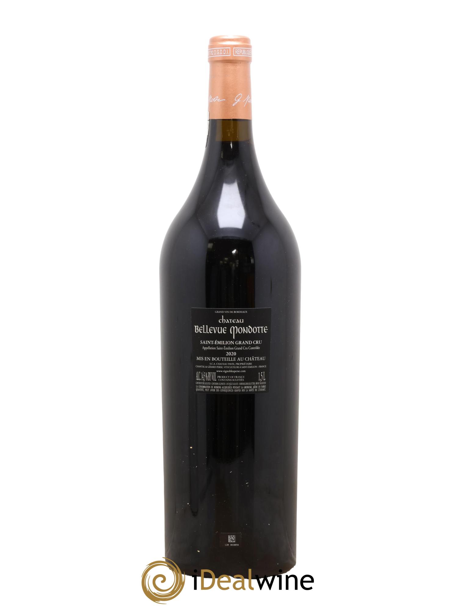 Château Bellevue Mondotte 2020 - Lotto di 1 magnum - 1