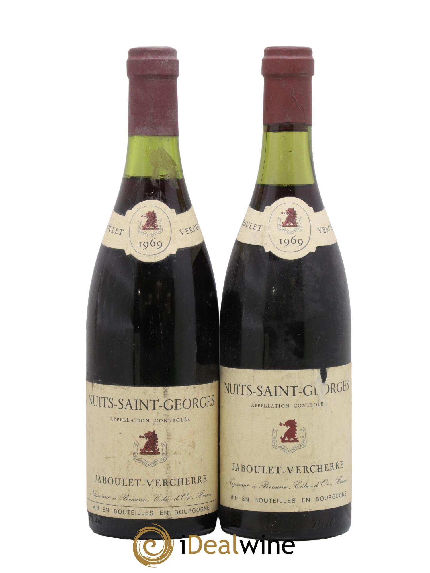Nuits-Saint-Georges Jaboulet-Vercherre 1969 - Lotto di 2 bottiglie - 0