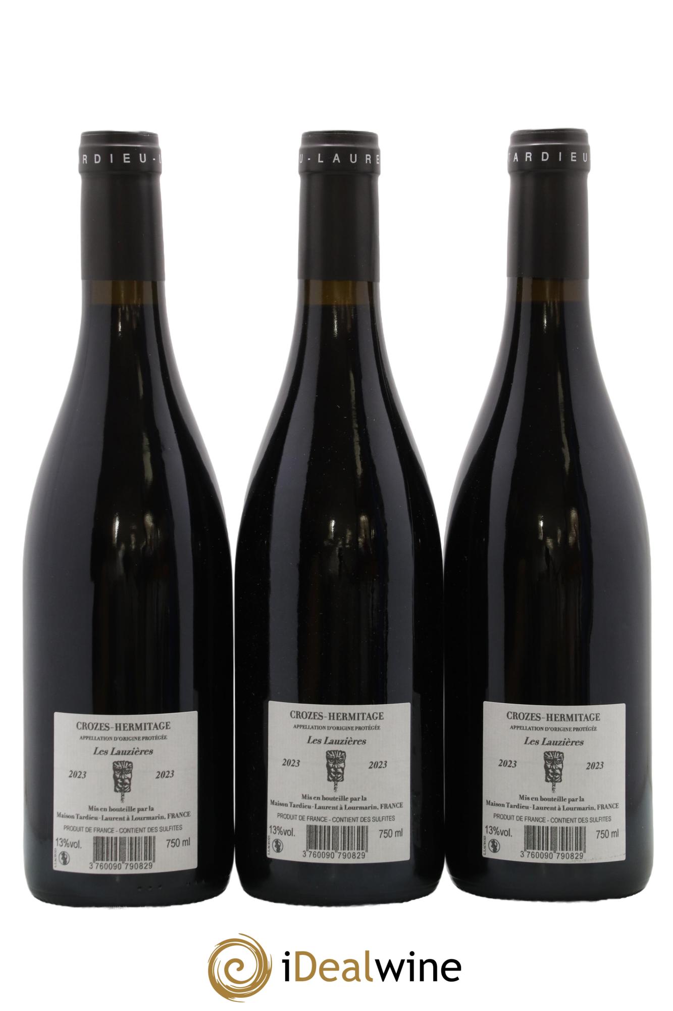 Crozes-Hermitage Lauzières Tardieu Laurent 2023 - Lot de 3 bouteilles - 1