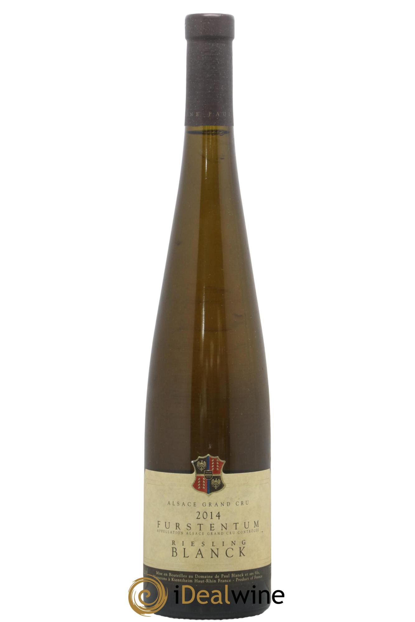 Alsace Riesling Grand Cru Furstentum Domaine Paul Blanck 2014 - Lot de 1 bouteille - 0