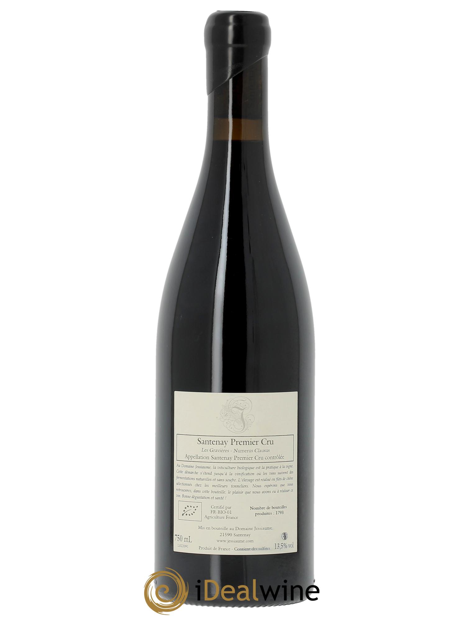 Santenay 1er Cru Les Gravières - Numerus Clausus Domaine Jessiaume 2022 - Posten von 1 Flasche - 1