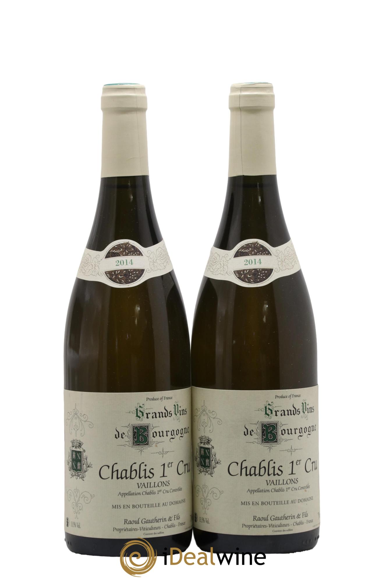 Chablis 1er Cru Vaillons Laroche (Domaine) 2014 - Lot de 2 bouteilles - 0
