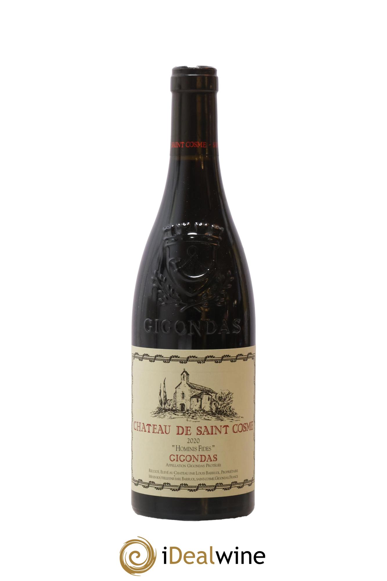 Gigondas Hominis Fides Saint Cosme 2020 - Lot de 1 bouteille - 0