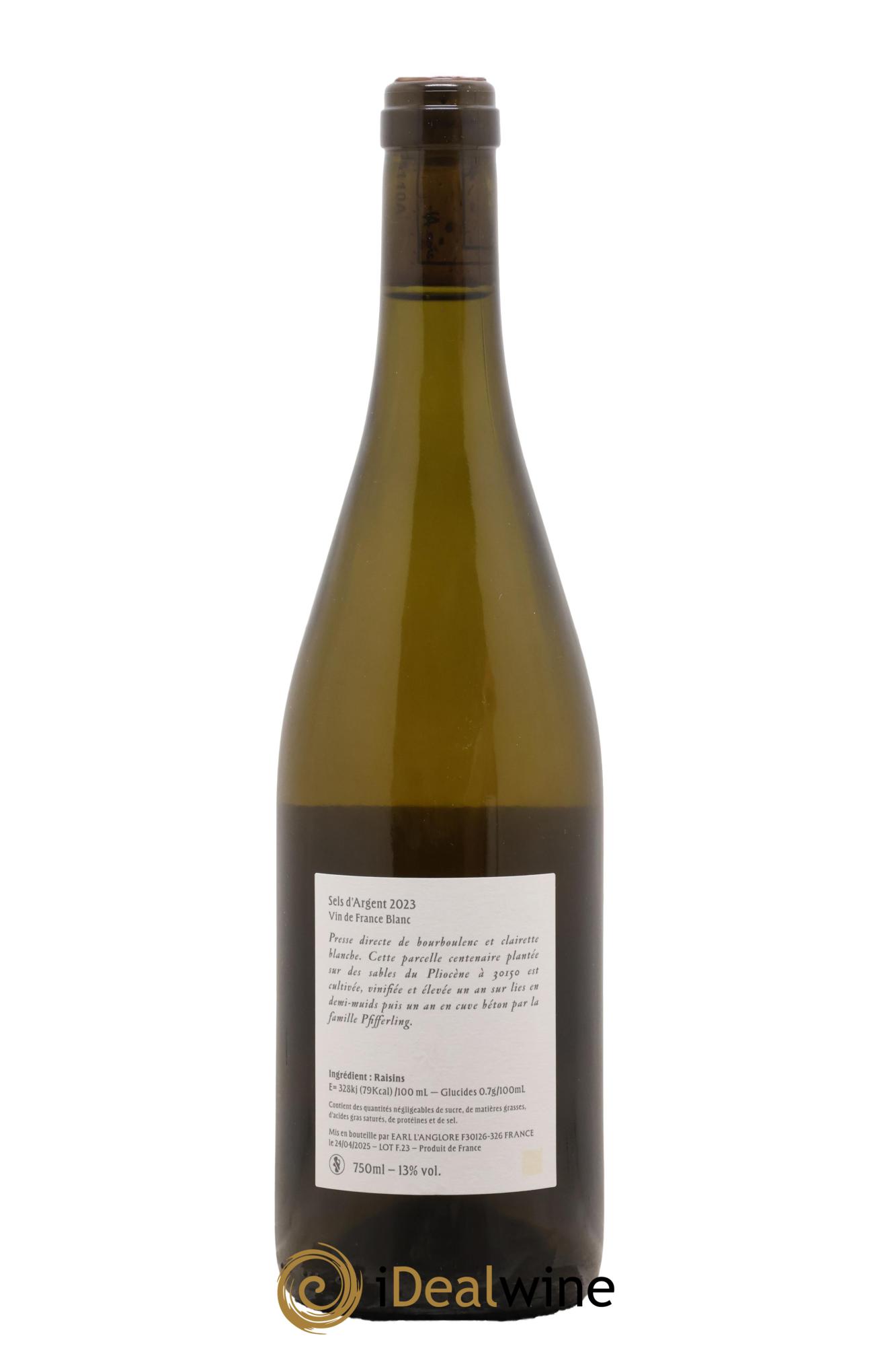 Vin de France Sels d'argent L'Anglore 2023 - Lot of 1 bottle - 1