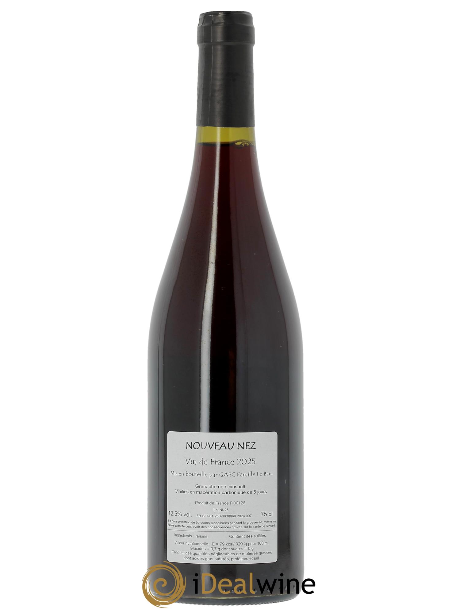 Vin de France Nouveau Nez Romain Le Bars 2025 - Lot of 1 bottle - 1