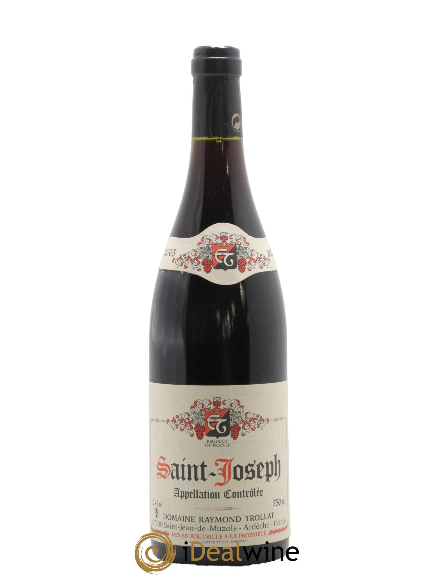 Saint-Joseph Raymond Trollat 2005 - Lot de 1 bouteille - 0