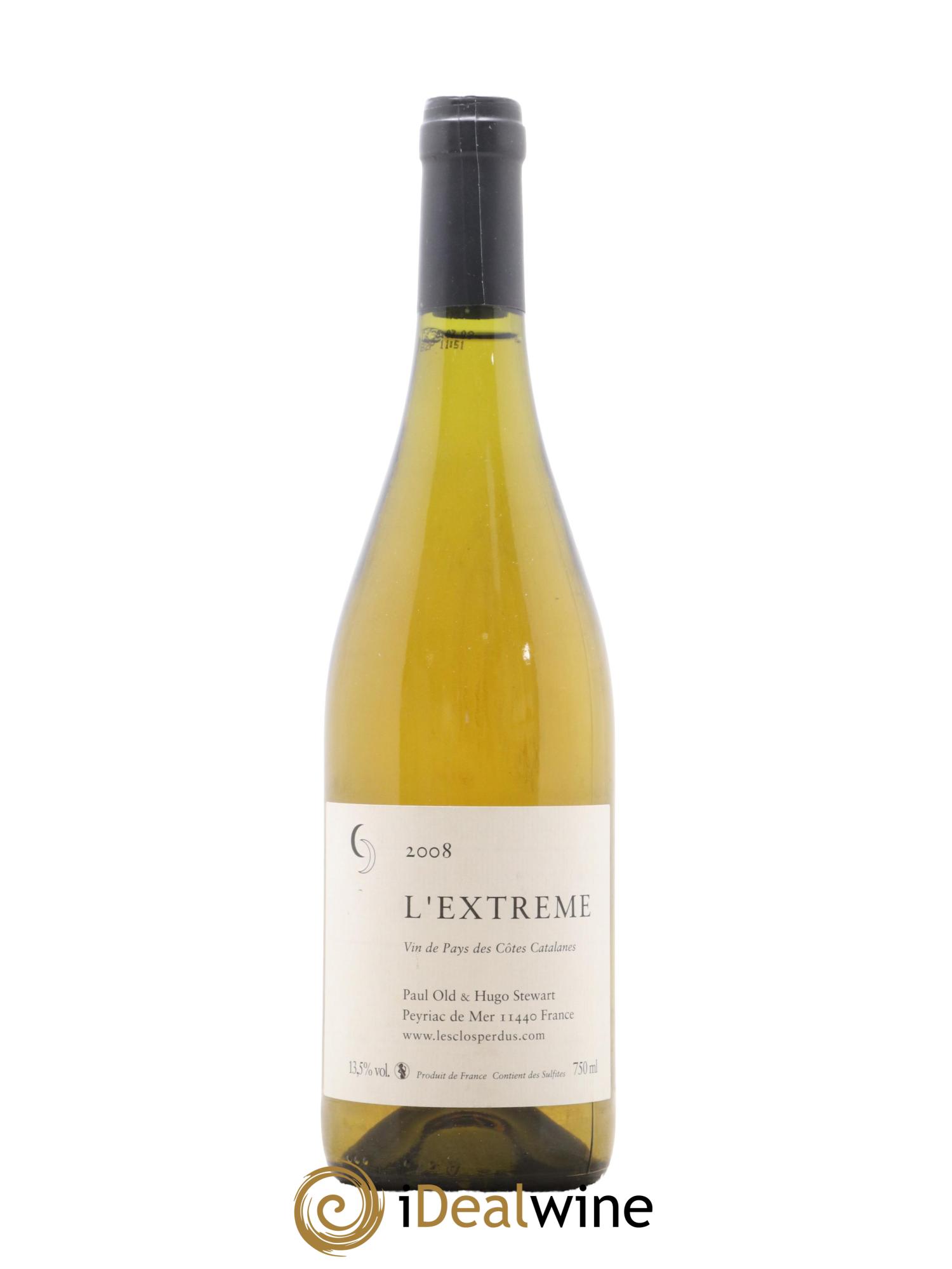 Côtes Catalanes (VDP des Côtes Catalanes) L'Extrême Les Clos Perdus 2008 - Posten von 1 Flasche - 0