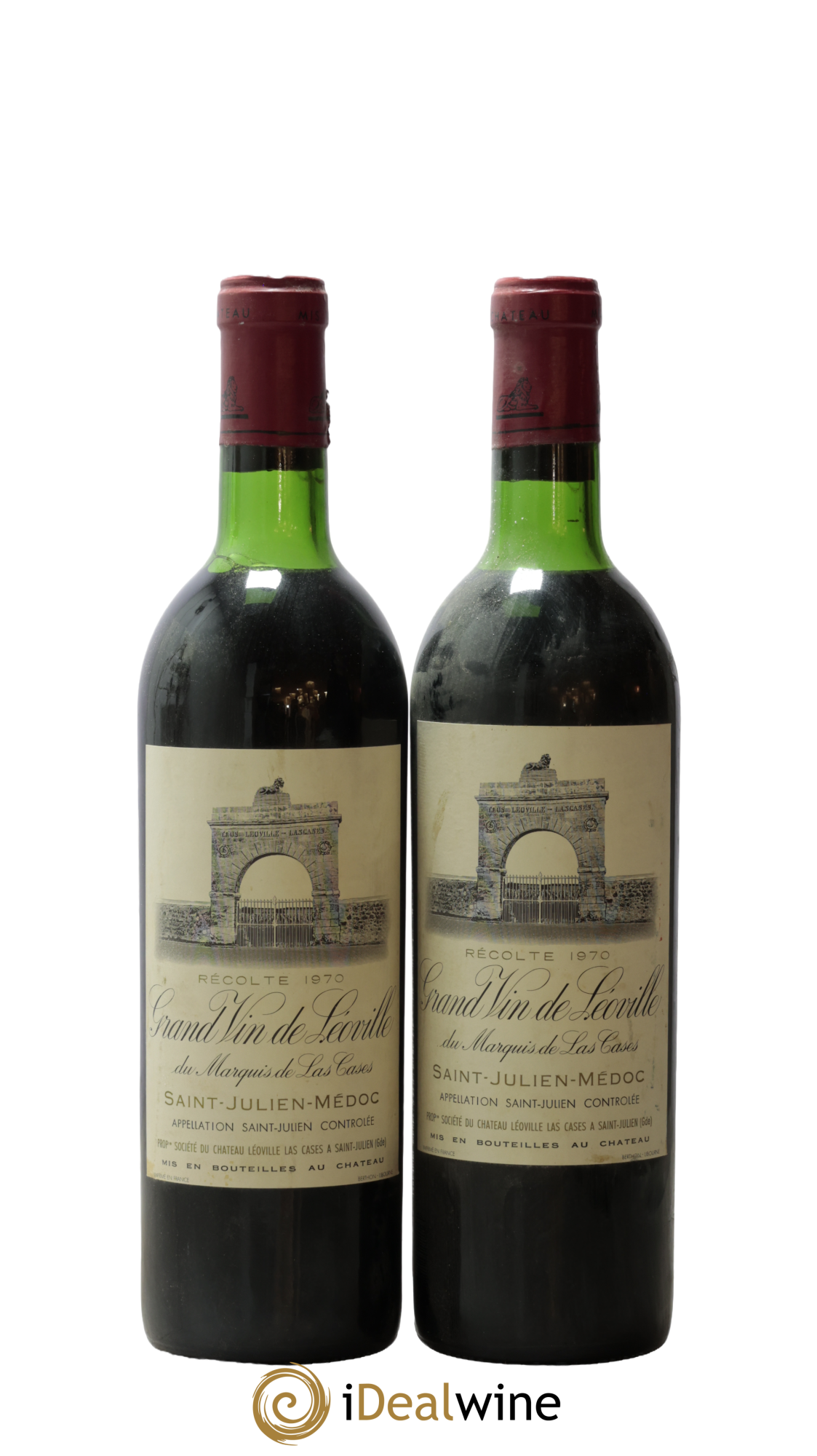 Château Léoville Las Cases 2ème Grand Cru Classé 1970 - Lotto di 2 bottiglie - 0