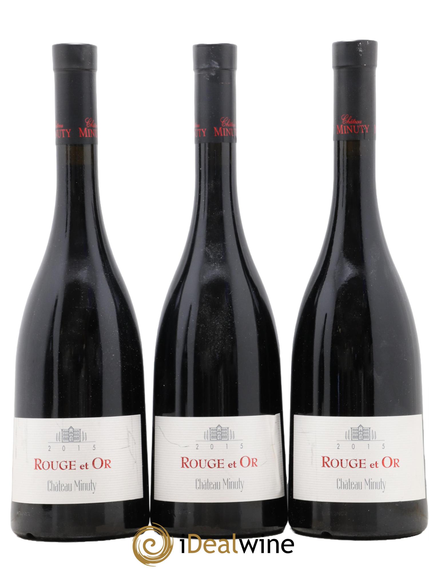 Côtes de Provence Rouge et Or Minuty 2015 - Lot de 3 bouteilles - 0