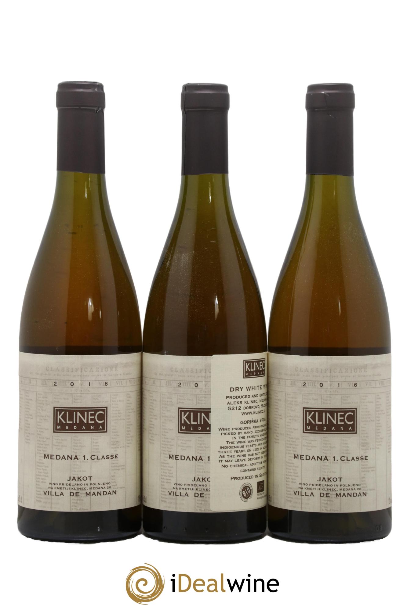 Divers Slovénie Jakot Villa de Mandan 2016 - Lot de 3 bouteilles - 0