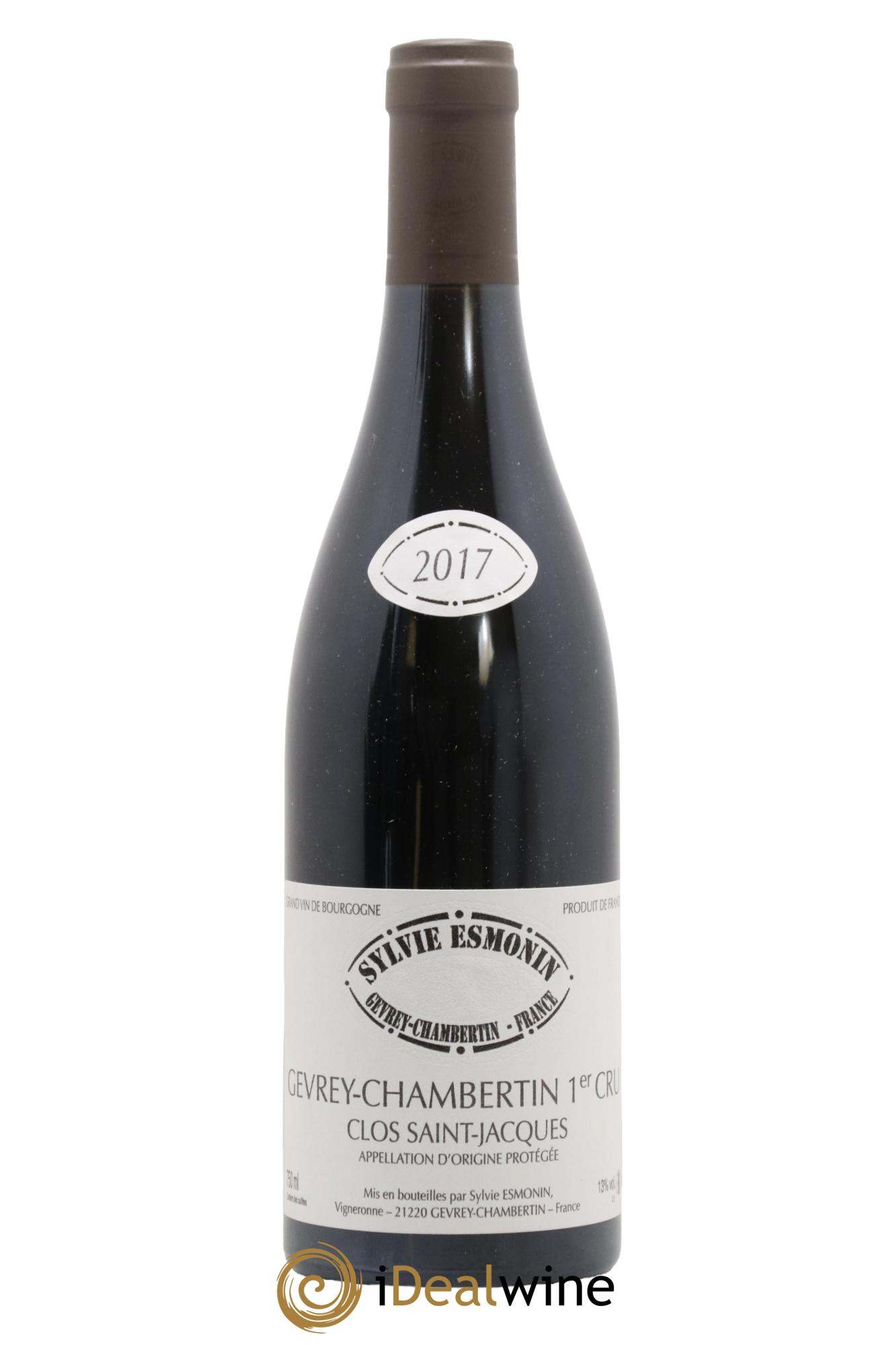Gevrey-Chambertin 1er Cru Clos Saint Jacques Sylvie Esmonin 2017 - Lot de 1 bouteille - 0