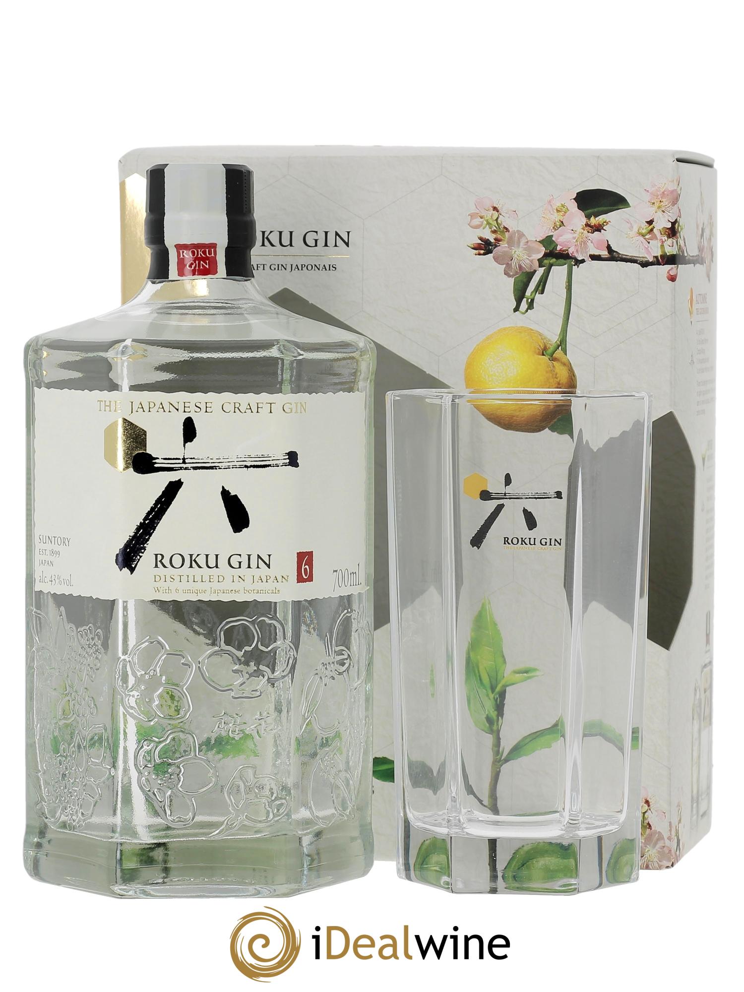 Gin Roku Gin Original Gin Coffert (verre) - Lot de 1 bouteille - 0