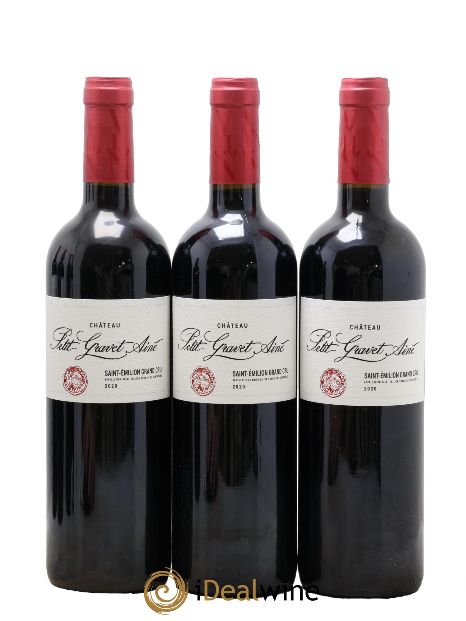 Saint-Émilion Grand Cru Château Petit Gravet Ainé 2020 - Posten von 6 Flaschen - 1