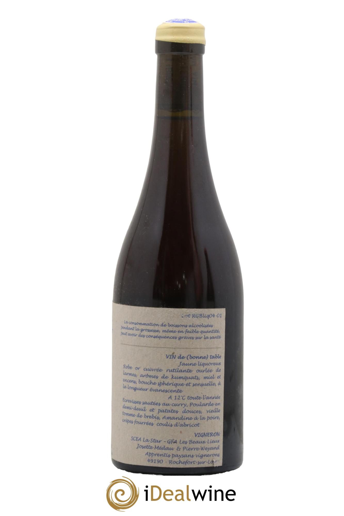 Vin de France Le Quintessence de Lumiere des Guerches Un Vin de Terre Libre Comme l'Air Josette Medeau et Pierre Weyand 2004 - Lotto di 1 formato 50cl - 1