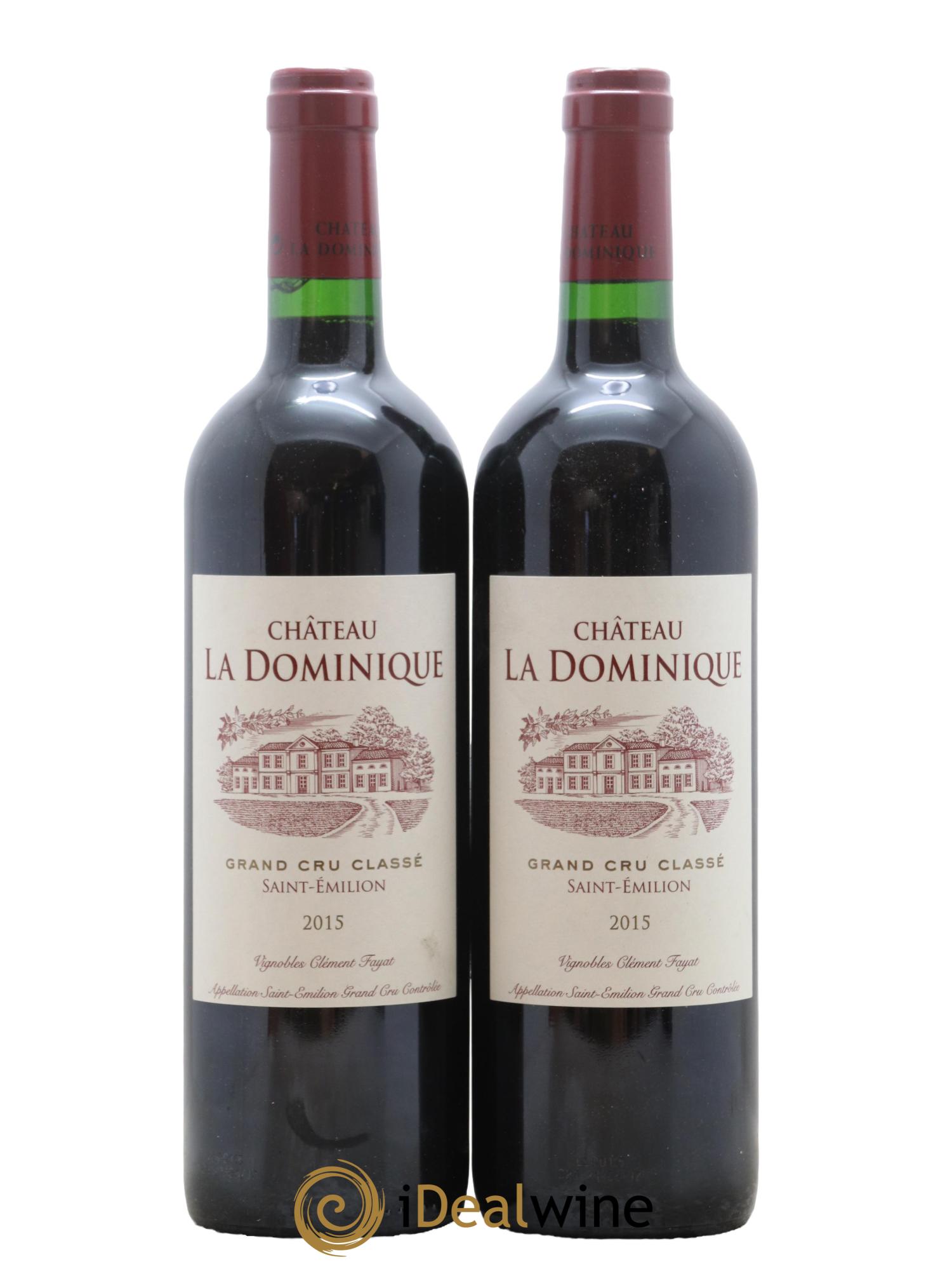 Château la Dominique Grand Cru Classé 2015 - Lot de 2 bouteilles - 0
