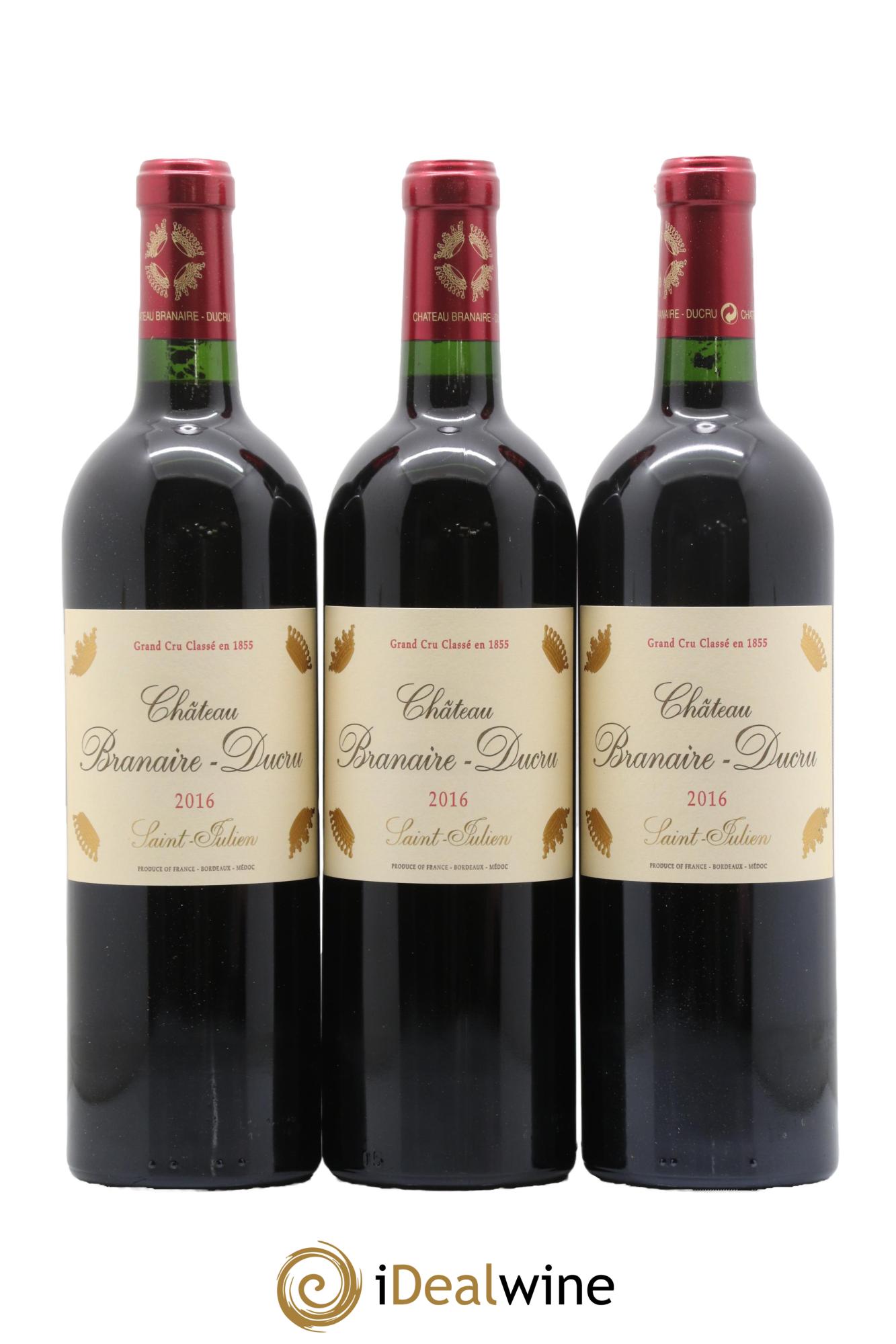 Château Branaire Ducru 4ème Grand Cru Classé 2016 - Posten von 6 Flaschen - 1