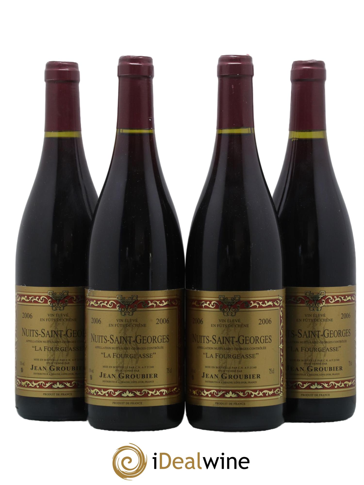 Nuits-Saint-Georges La Fourgeasse Jean Groubier 2006 - Lot de 4 bouteilles - 0