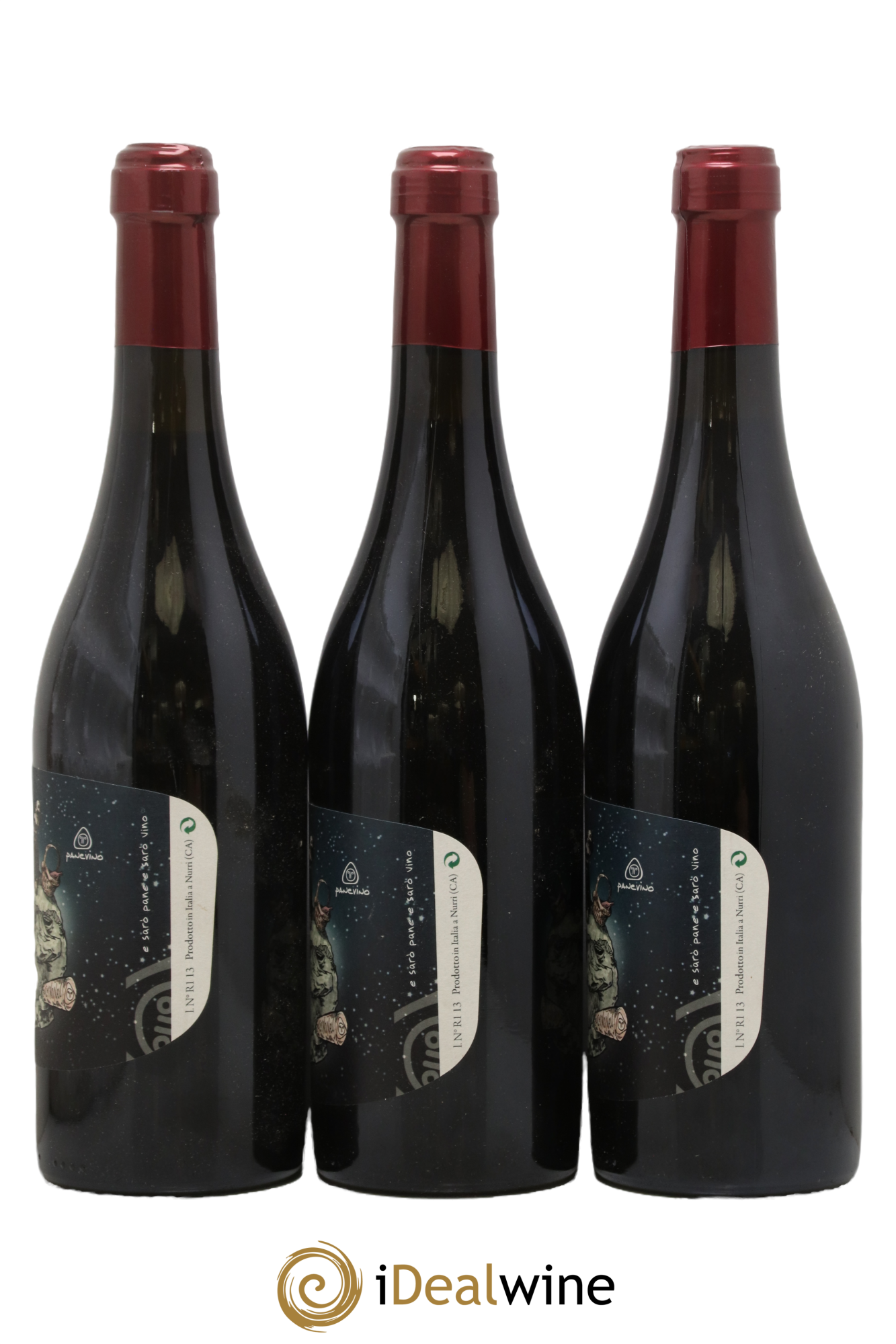 Sardaigne Vino Rosso Su'Chi No'Nau Panevino 2013 - Lot of 3 bottles - 1