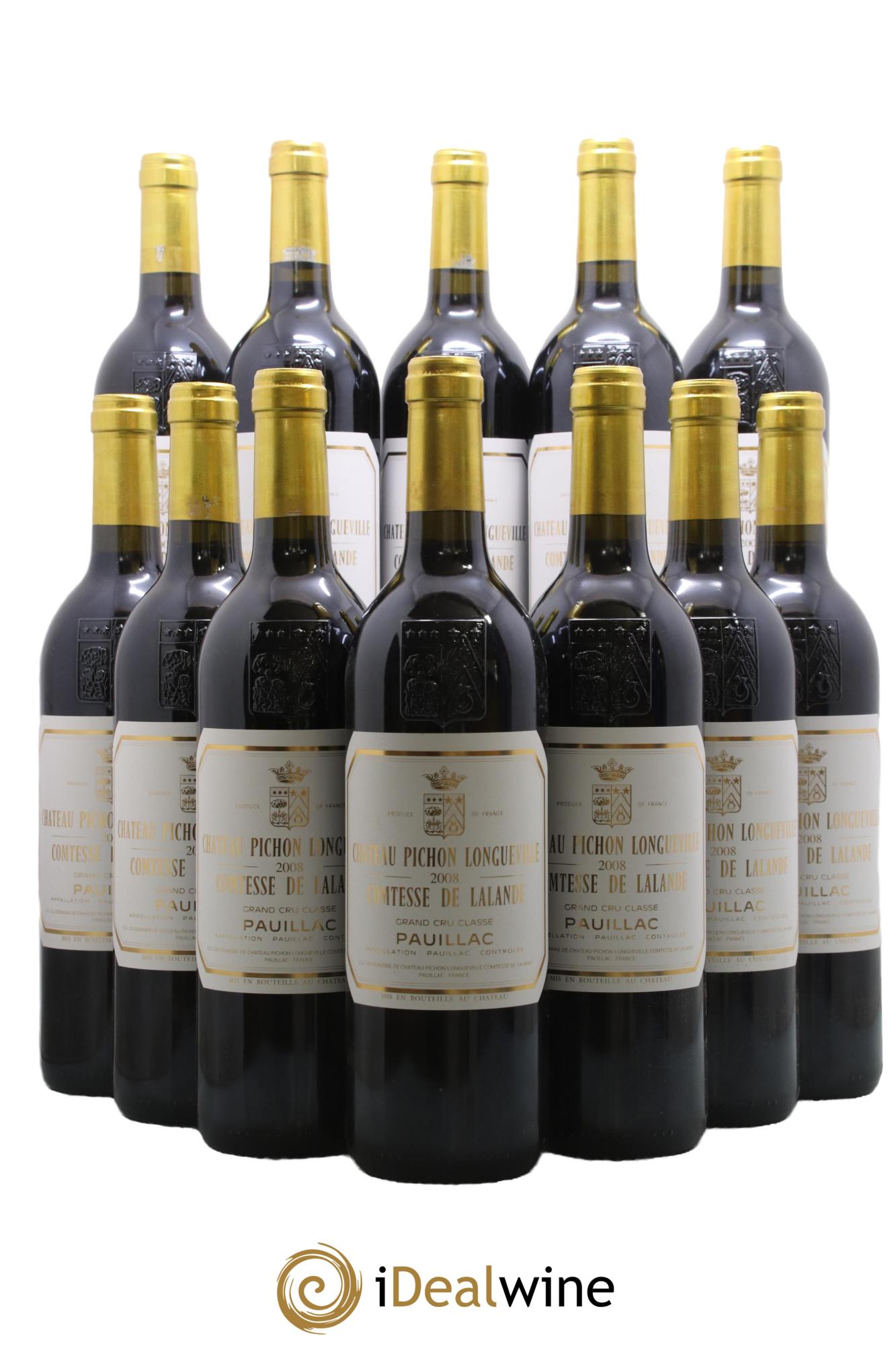 Château Pichon Longueville Comtesse de Lalande 2ème Grand Cru Classé 2008 - Lot of 12 bottles - 0