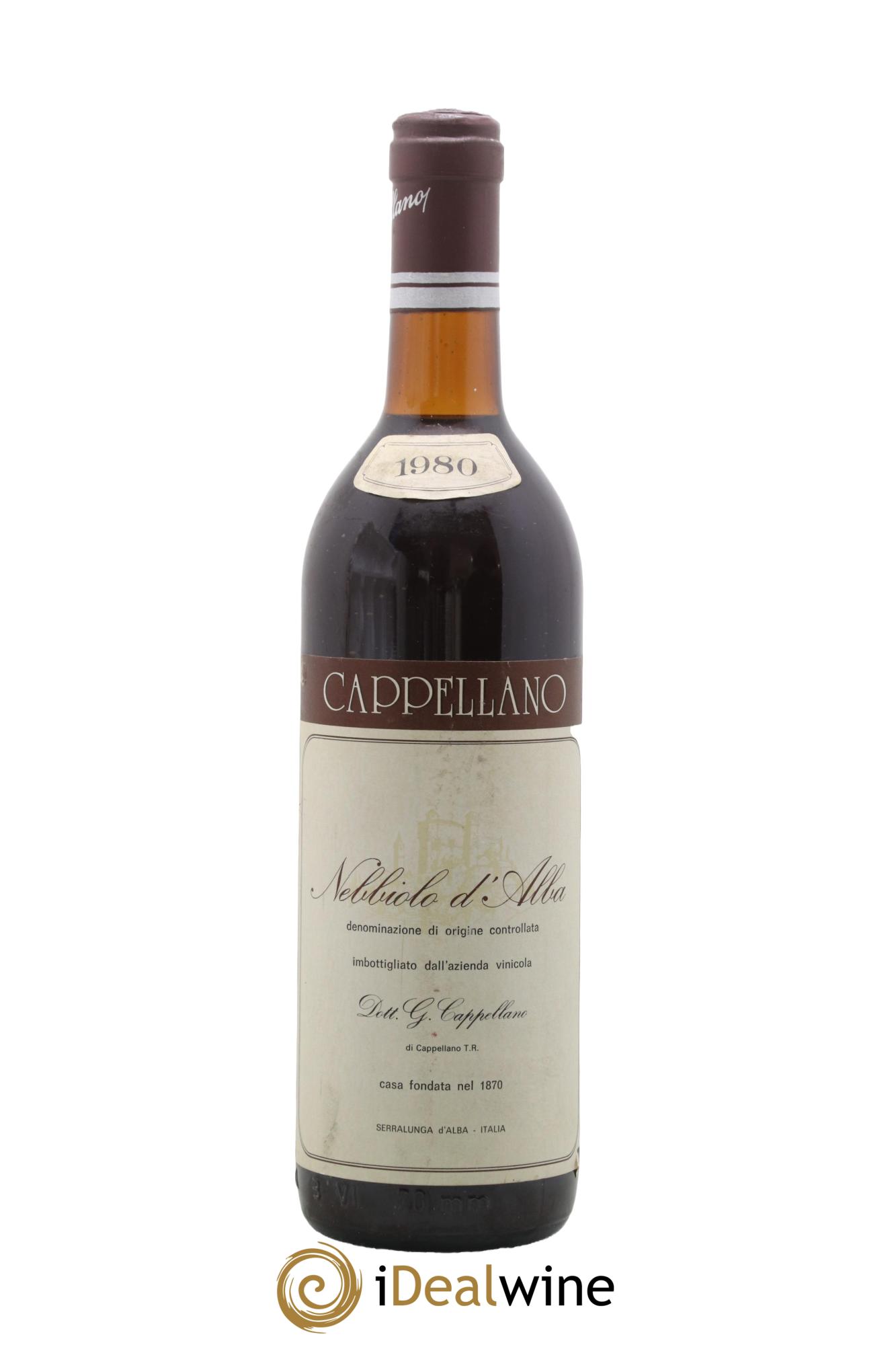 Nebbiolo d'Alba DOC Cappellano 1980 - Lotto di 1 bottiglia - 0