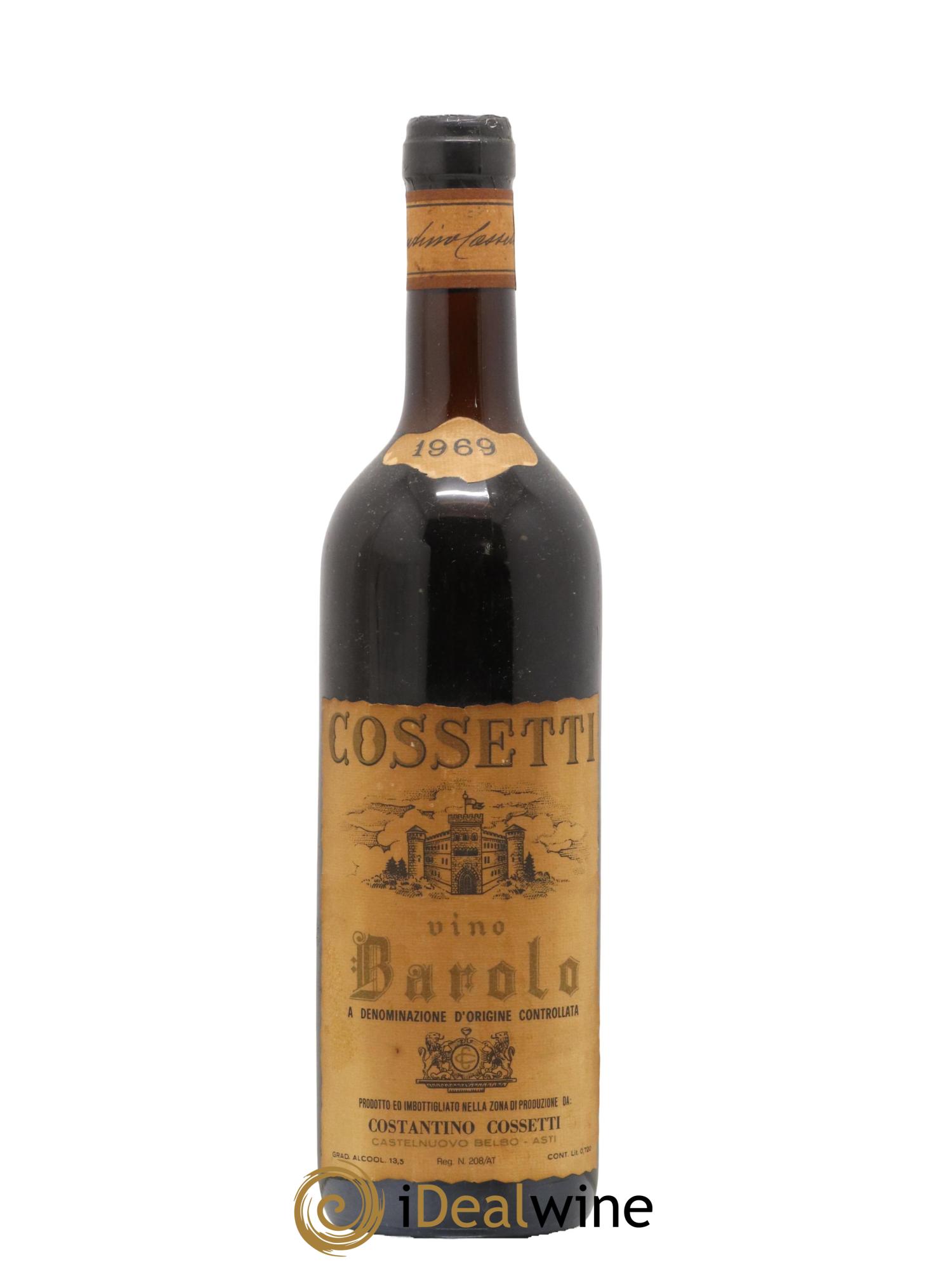 Barolo DOCG Cossetti 1969 - Lot of 1 bottle - 0