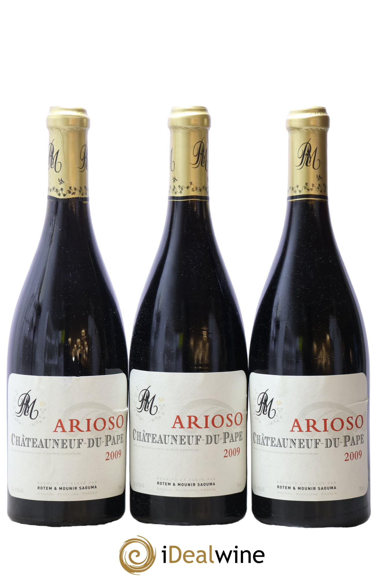 Châteauneuf-du-Pape Arioso Rotem & Mounir Saouma 2009 - Lot de 3 bouteilles - 0