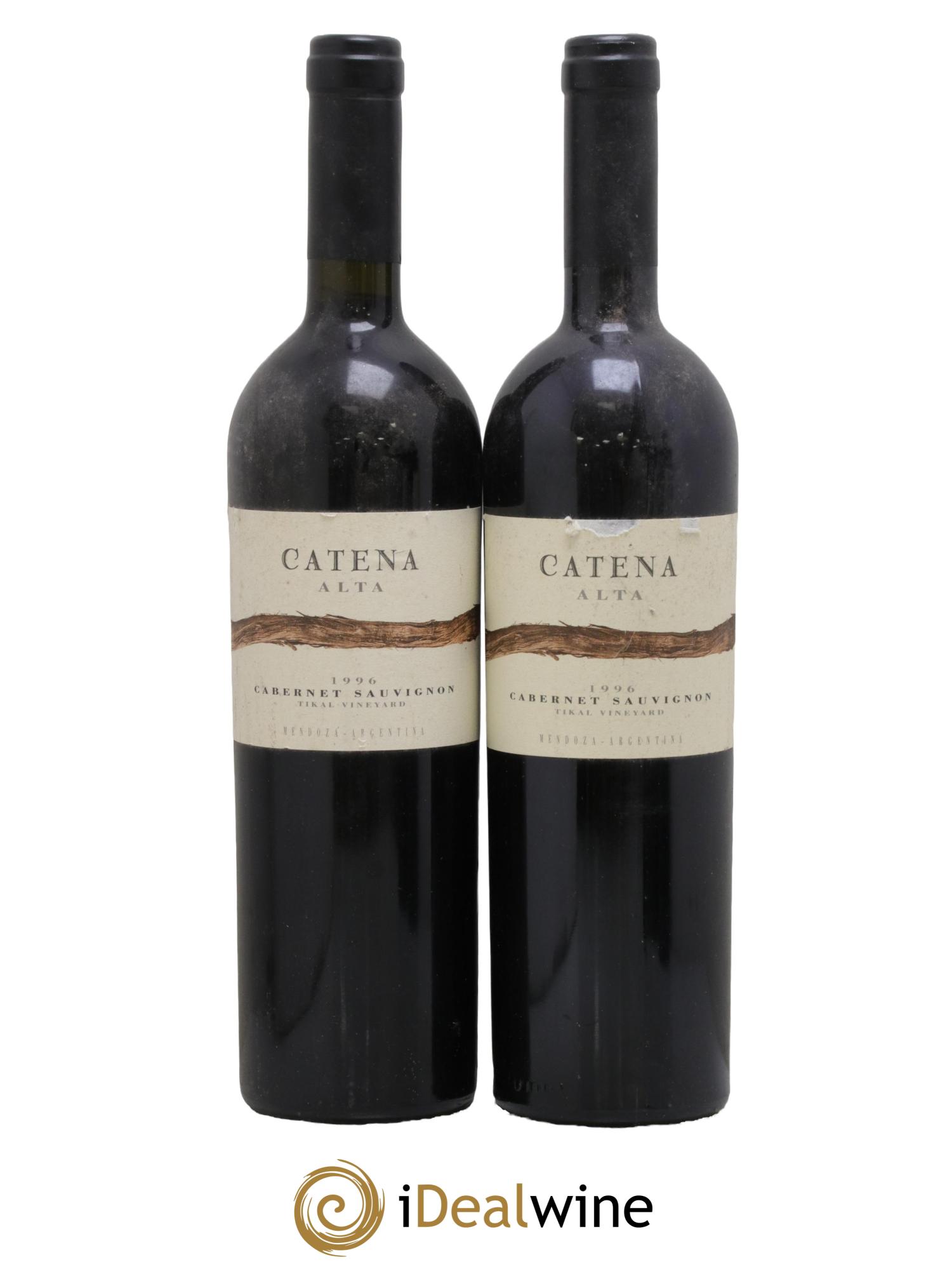 Mendoza Catena Zapata Cabernet Sauvignon Alta 1996 - Lot de 2 bouteilles - 0