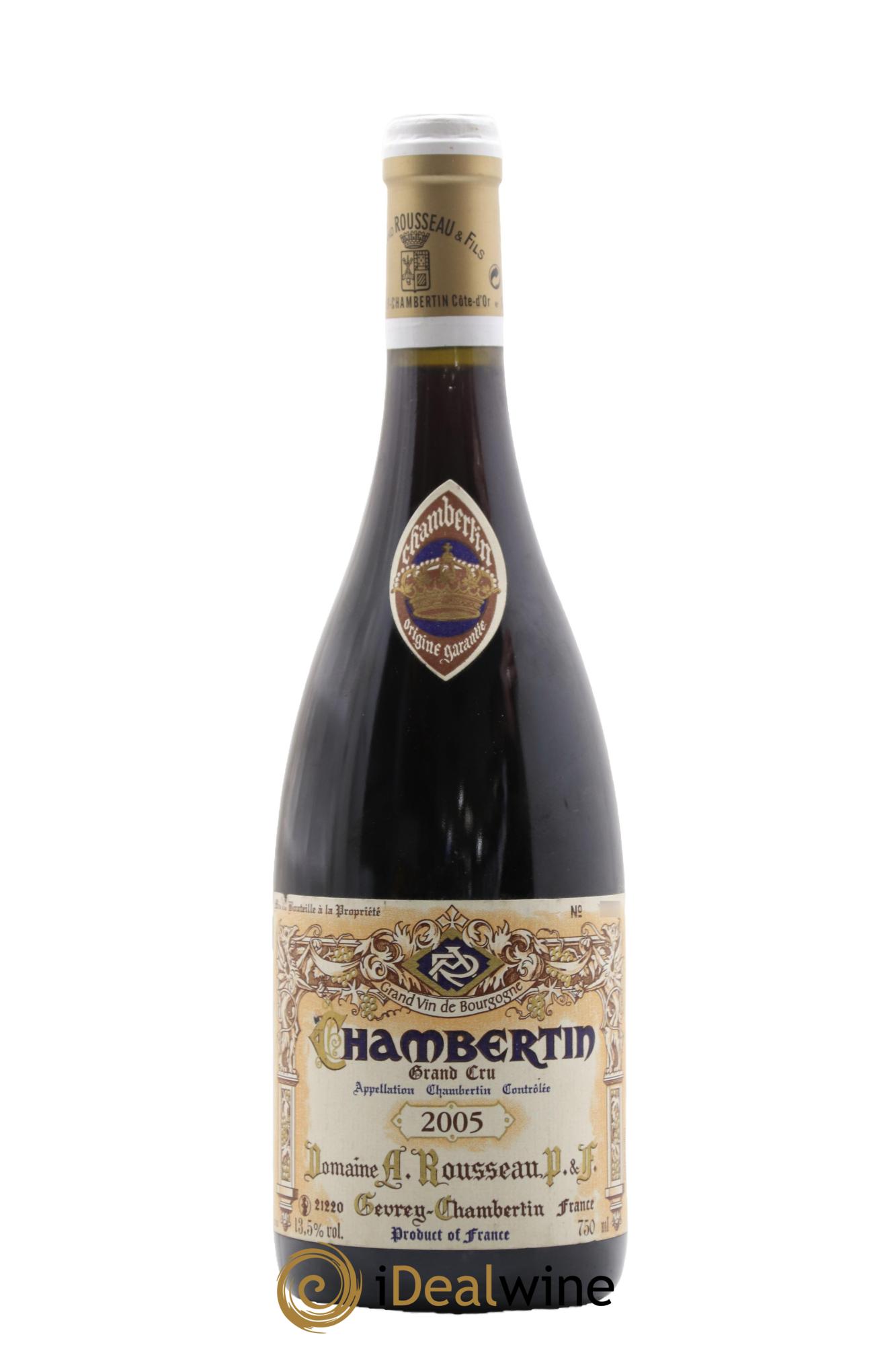 Chambertin Grand Cru Armand Rousseau (Domaine) 2005 - Lot de 1 bouteille - 0