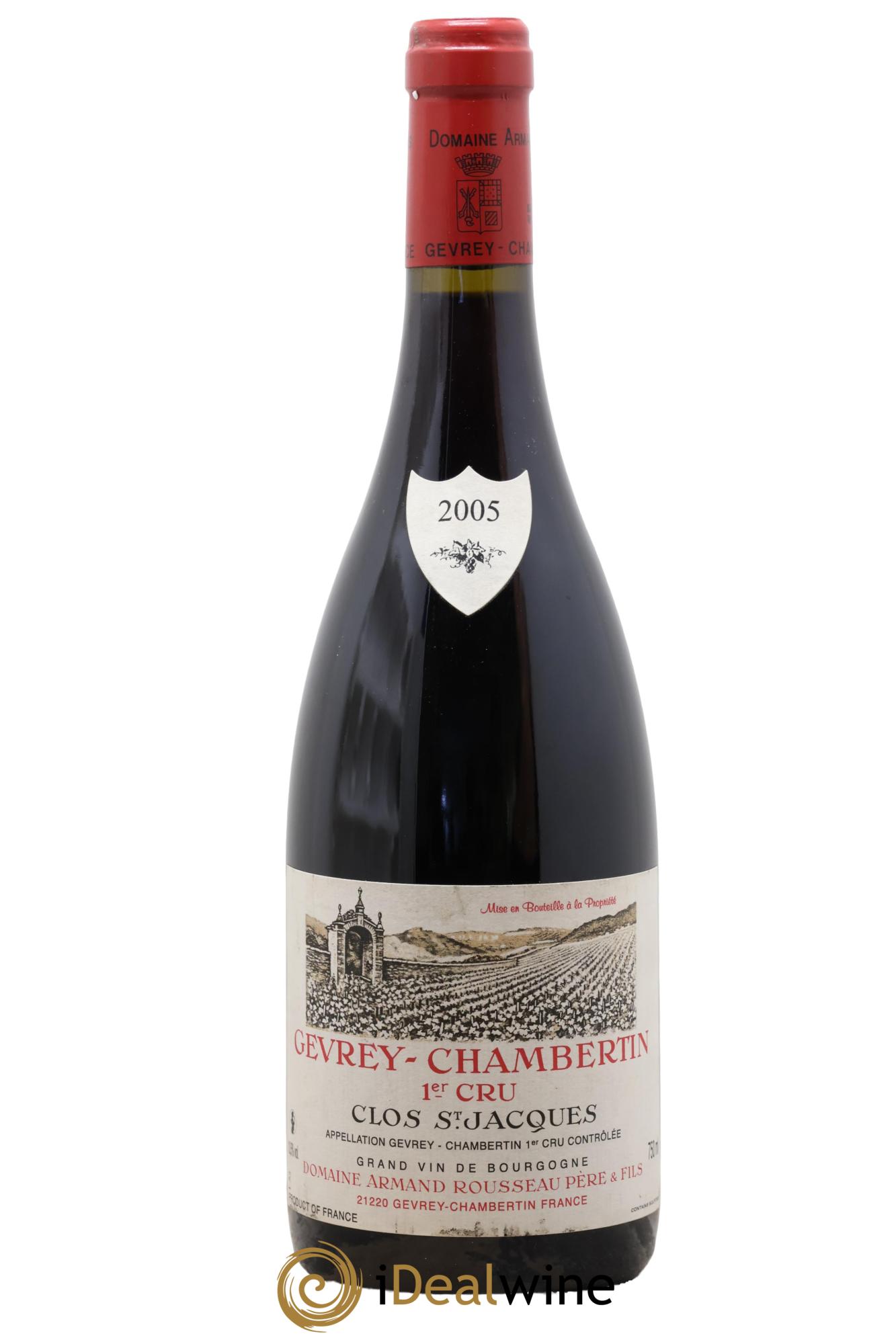 Gevrey-Chambertin 1er Cru Clos Saint-Jacques Armand Rousseau (Domaine) 2005 - Lot de 1 bouteille - 0