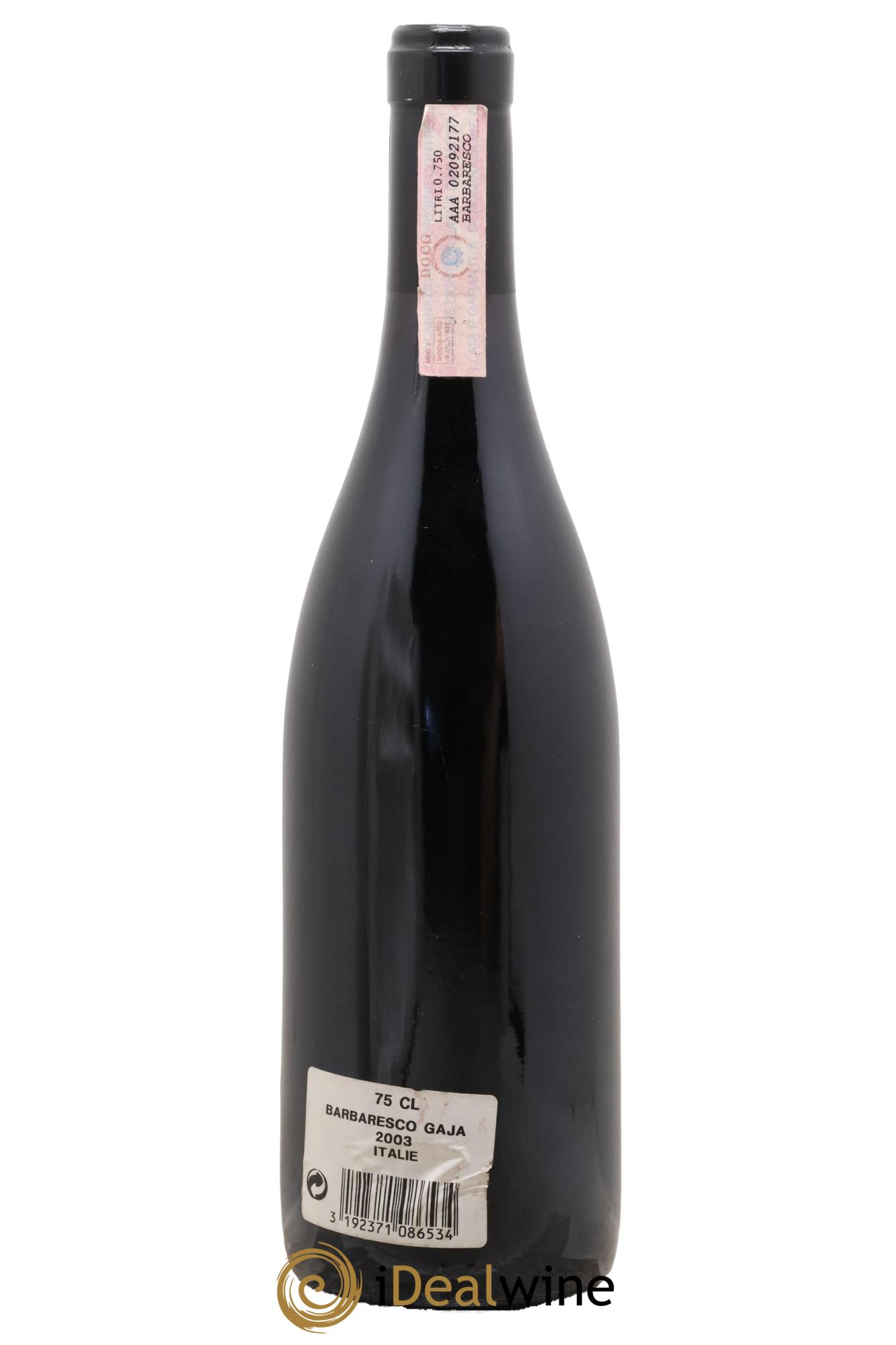 Barbaresco DOCG Angelo Gaja 2003 - Lot of 1 bottle - 1