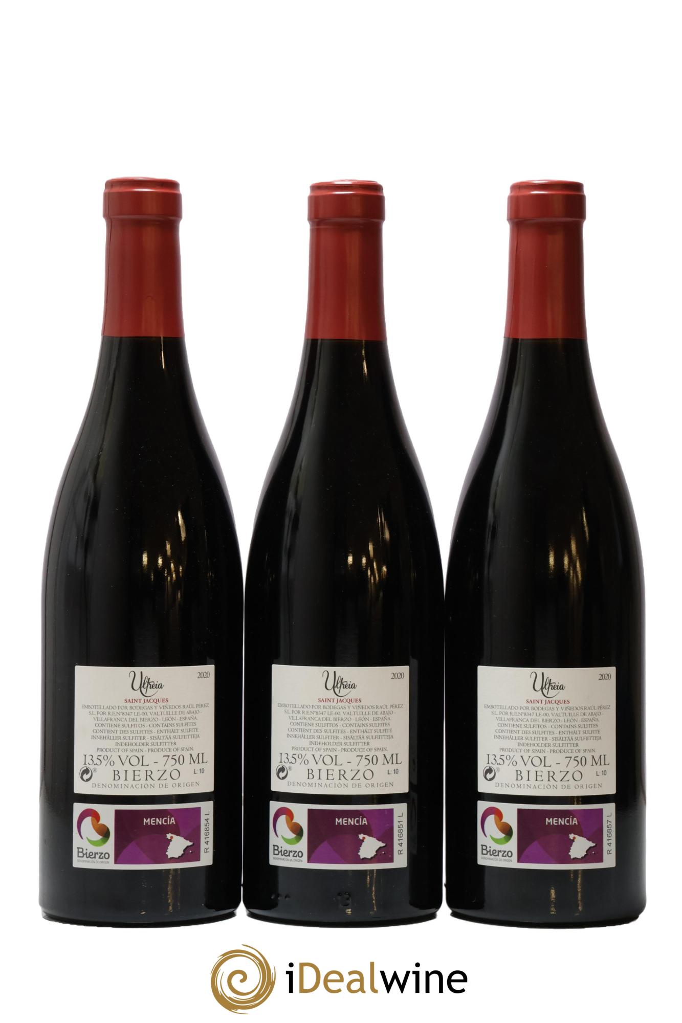 Bierzo DO Bierzo Ultreia Saint-Jacques R. Perez 2020 - Lot of 3 bottles - 1