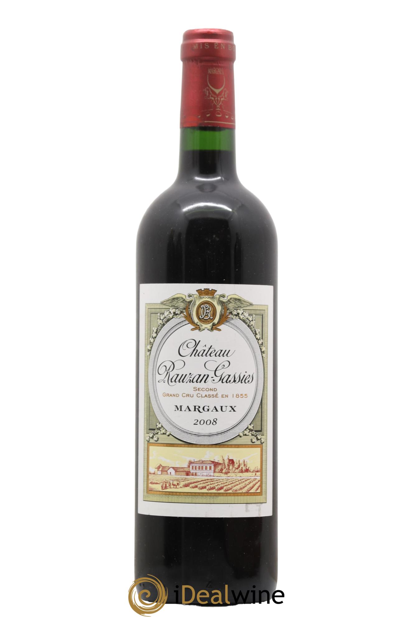 Château Rauzan-Gassies 2ème Grand Cru Classé 2008 - Lotto di 1 bottiglia - 0